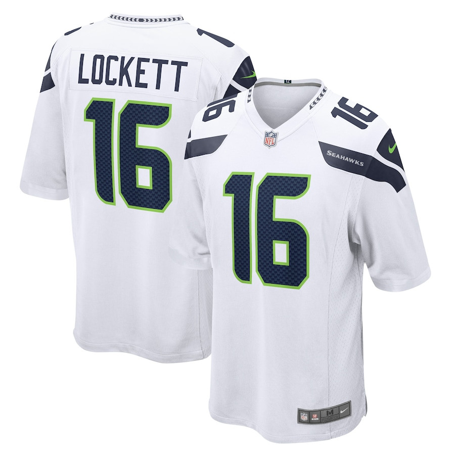Tyler Lockett 16 Seattle Seahawks Men Game Jersey - White JS7792 Saliibo