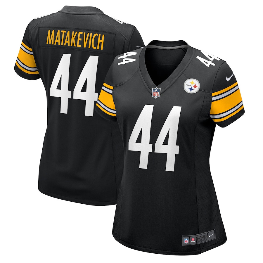 Tyler Matakevich 44 Pittsburgh Steelers Women's Game Jersey - Black JS5584 Saliibo