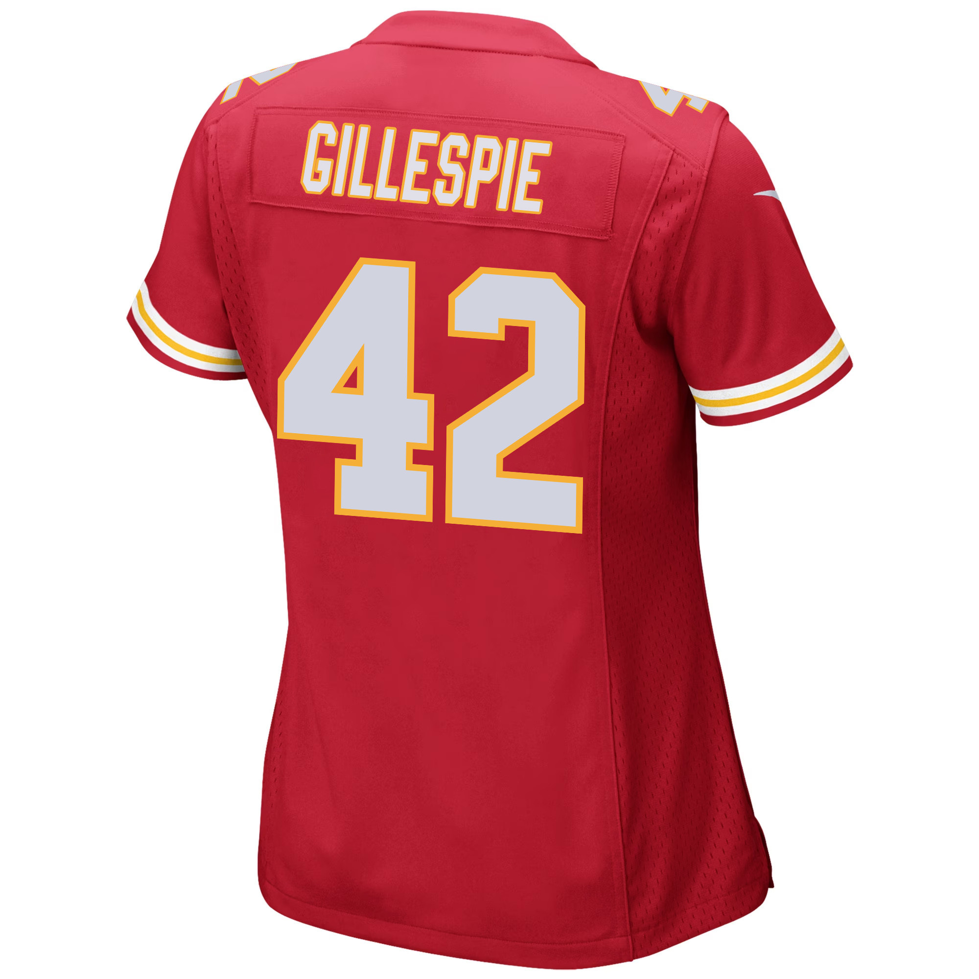 Tyree Gillespie 42 Kansas City Chiefs Super Bowl LVIII Patch Game Women Jersey - Red JS8033 Saliibo - Image 3