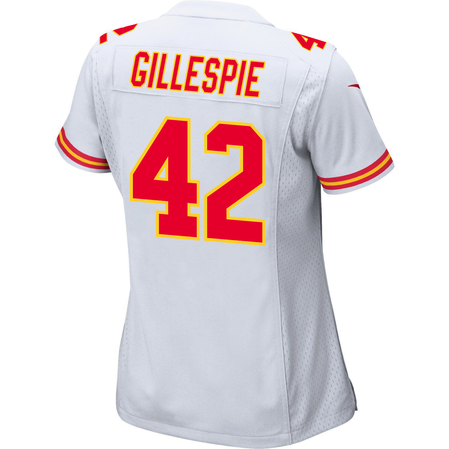 Tyree Gillespie 42 Kansas City Chiefs Super Bowl LVIII Patch Game Women Jersey - White JS4083 Saliibo - Image 3