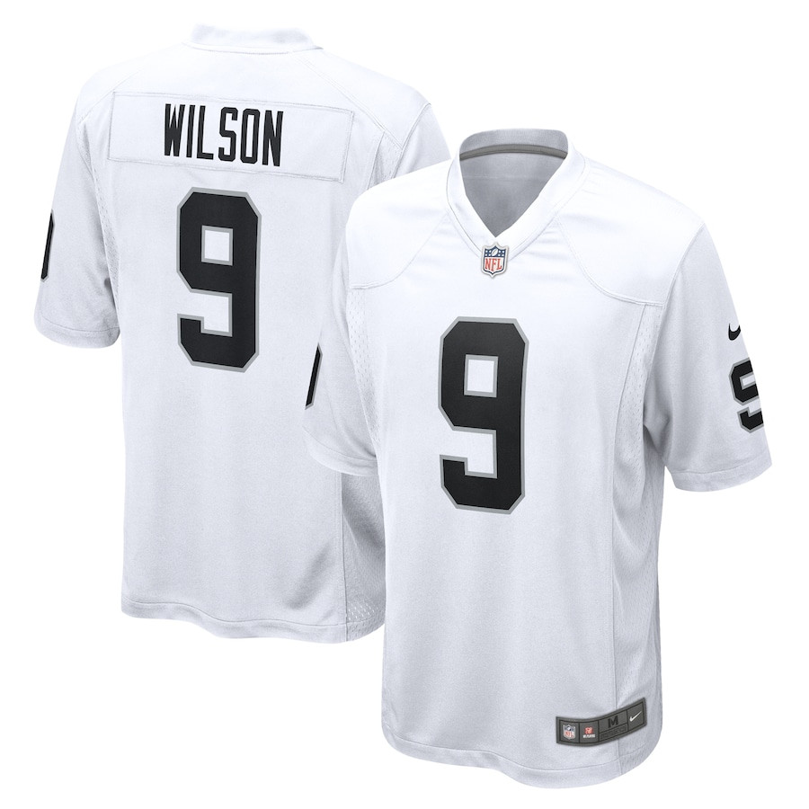 Tyree Wilson 9 Las Vegas Raiders Game Men Jersey - White JS3593 Saliibo