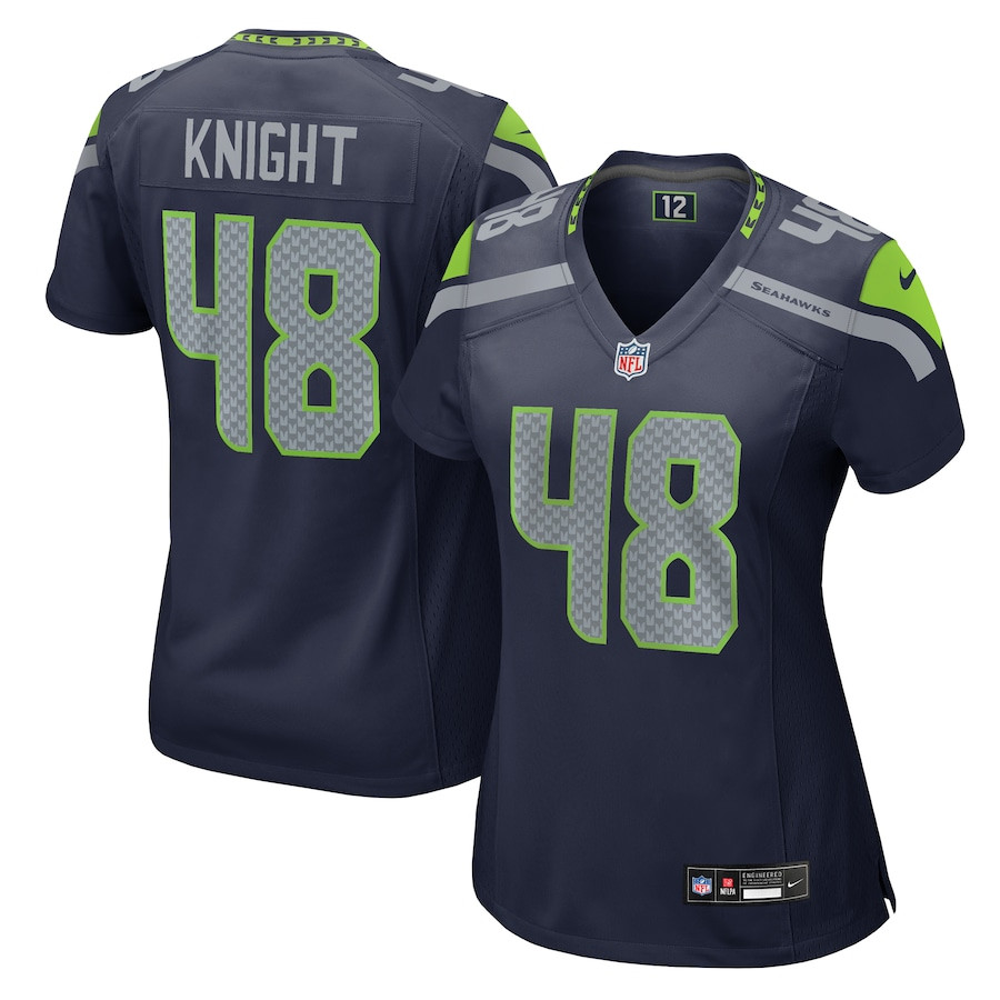Tyrice Knight 48 Seattle Seahawks Women's Game Jersey - College Navy JS4460 Saliibo