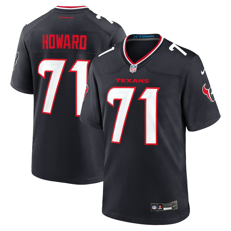 Tytus Howard 71 Houston Texans Team Game Men Jersey - Navy JS2026 Saliibo