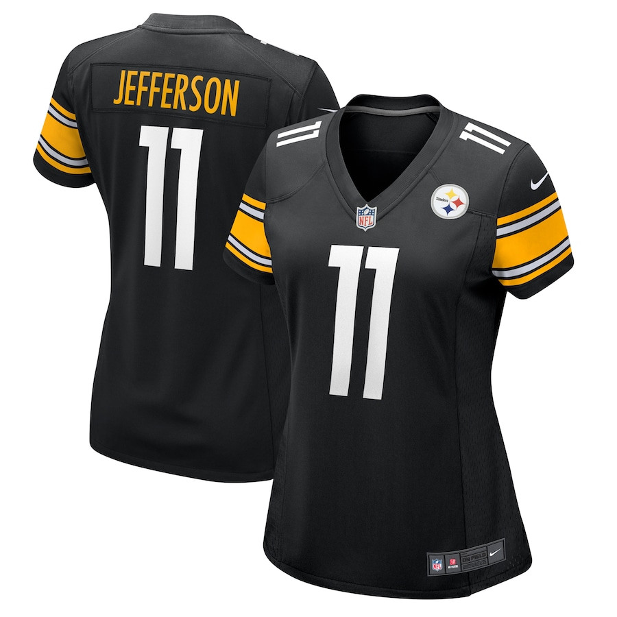Van Jefferson 11 Pittsburgh Steelers Women's Game Jersey - Black JS9338 Saliibo
