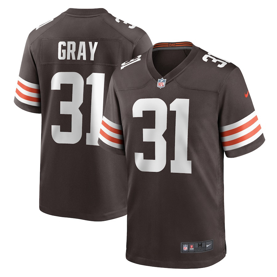 Vincent Gray 31 Cleveland Browns Team Game Jersey - Brown JS2928 Saliibo
