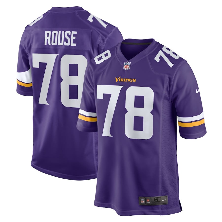 Walter Rouse 78 Minnesota Vikings Game Men Jersey - Purple JS2237 Saliibo