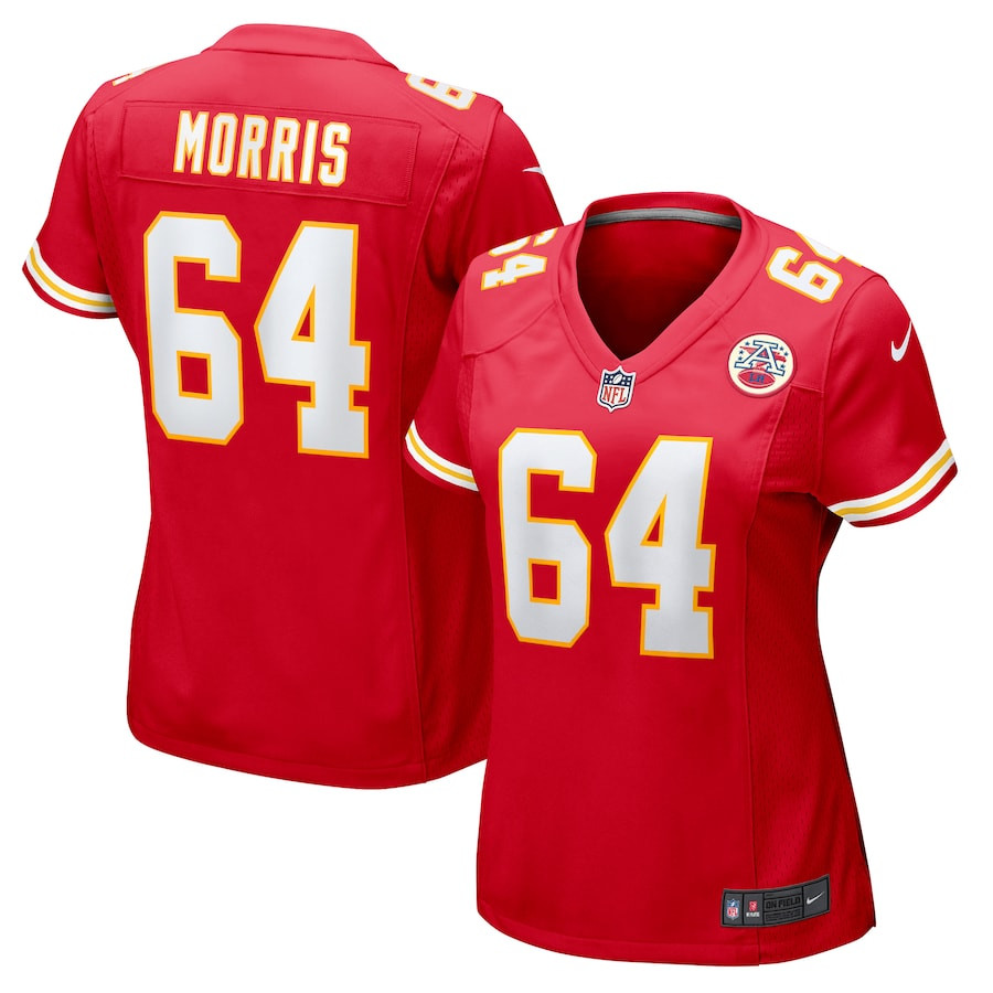 Wanya Morris 64 Kansas City Chiefs Women's Game Jersey - Red JS2344 Saliibo