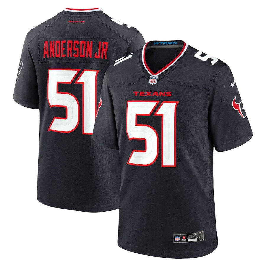 Will Anderson Jr. 51 Houston Texans Game Jersey - Men, Navy JS4446 Saliibo