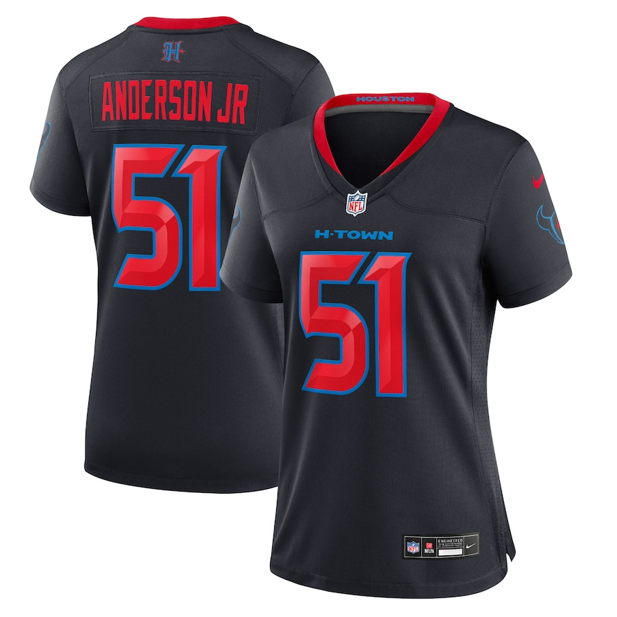 Will Anderson Jr. 51 Houston Texans Women 2nd Alternate Game Jersey - Navy JS7825 Saliibo