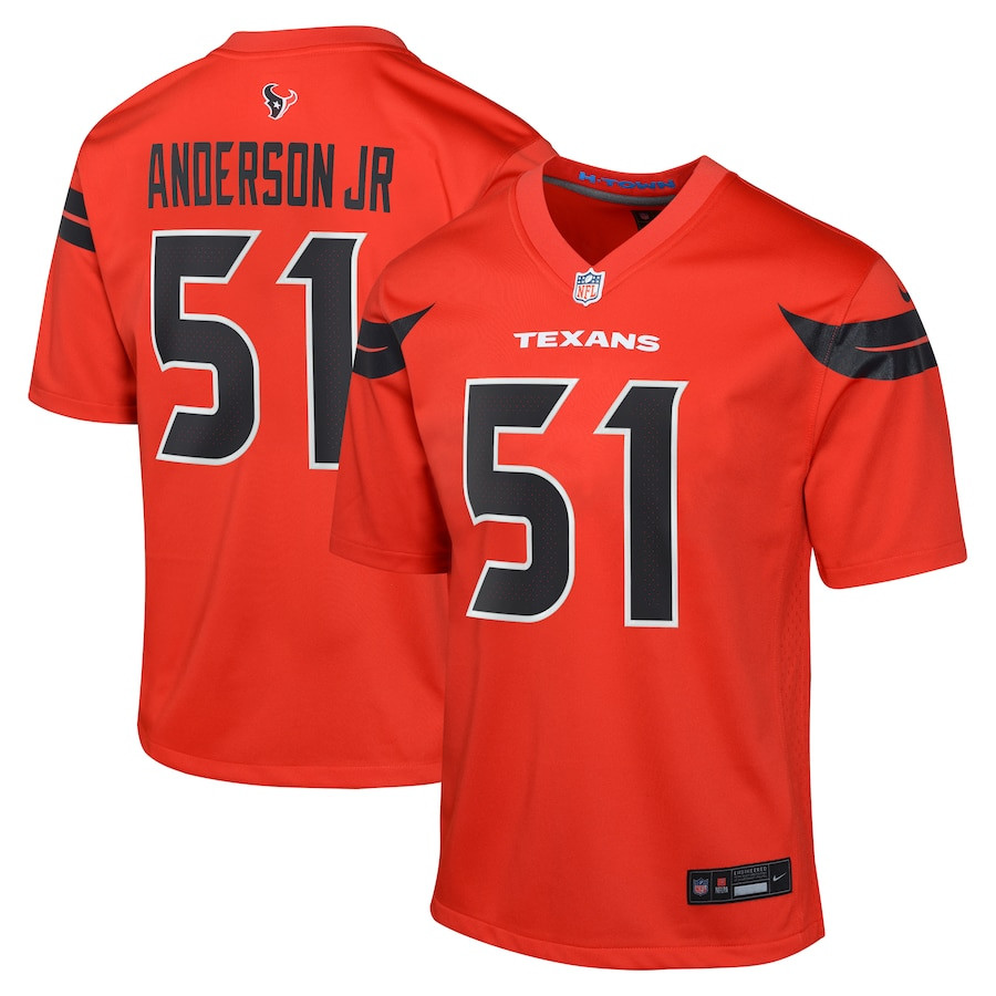 Will Anderson Jr. 51 Houston Texans Youth Alternate Game Jersey - Red JS6844 Saliibo