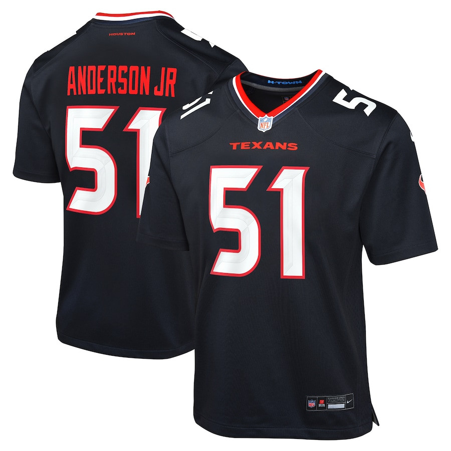 Will Anderson Jr. 51 Houston Texans Youth Game Jersey - Navy JS6866 Saliibo