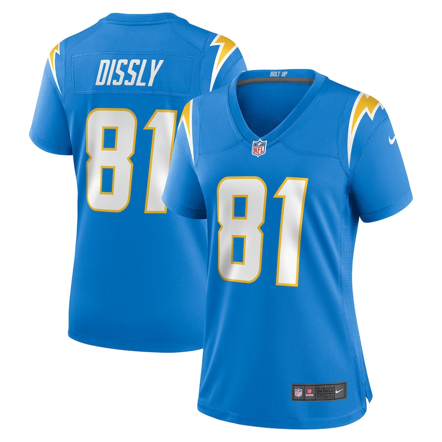 Will Dissly 81 Los Angeles Chargers Women's Game Jersey - Powder Blue JS1465 Saliibo