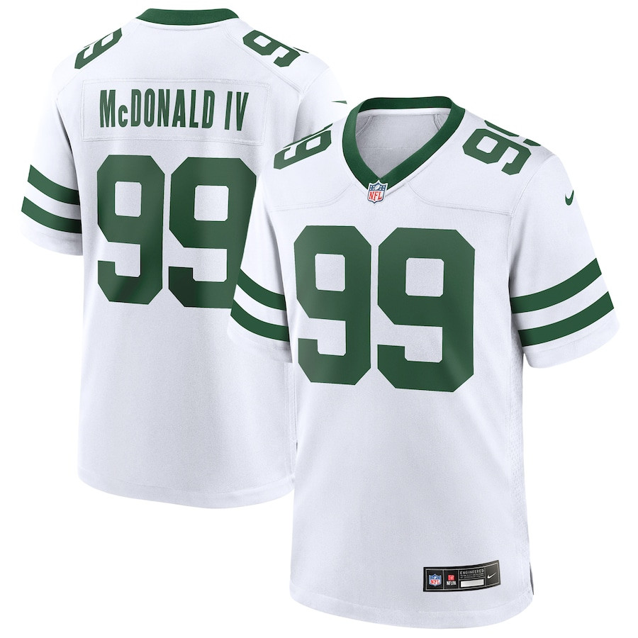 Will McDonald IV 99 New York Jets Game Men Jersey - Legacy White JS5171 Saliibo