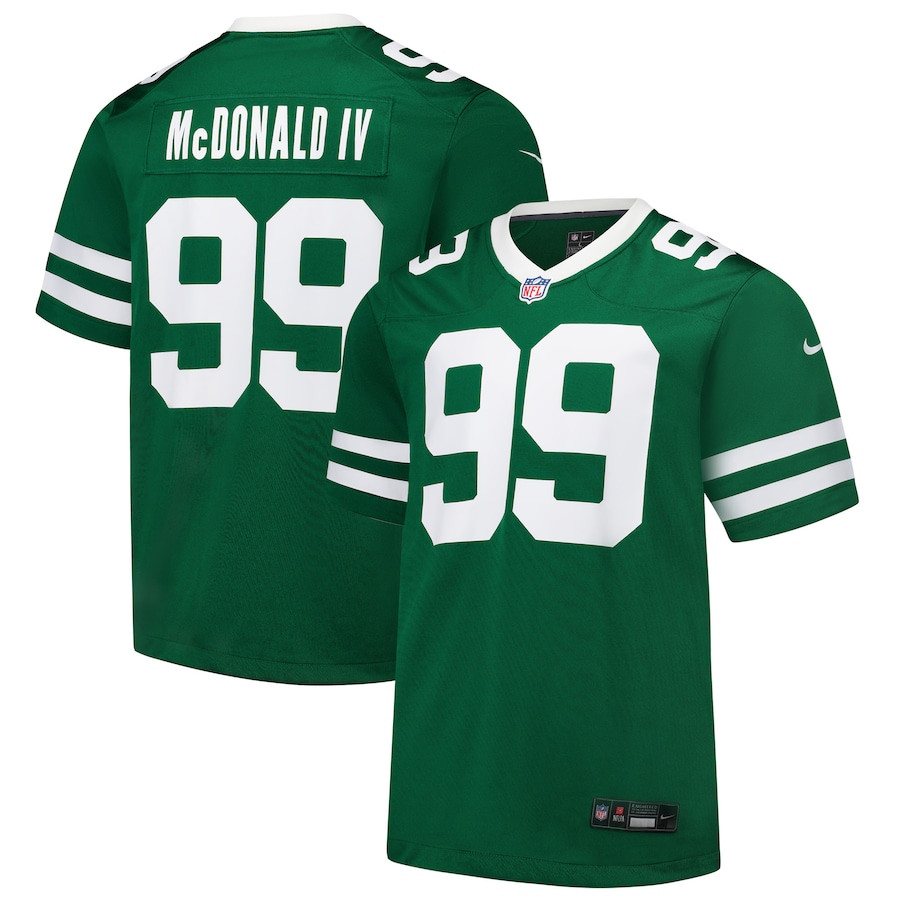 Will McDonald IV 99 New York Jets Team Game Men Jersey - Legacy Green JS3382 Saliibo