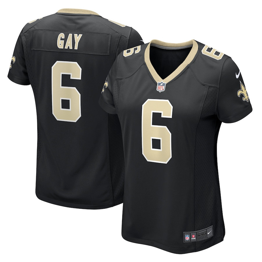 Willie Gay 6 New Orleans Saints Women's Game Jersey - Black JS4218 Saliibo