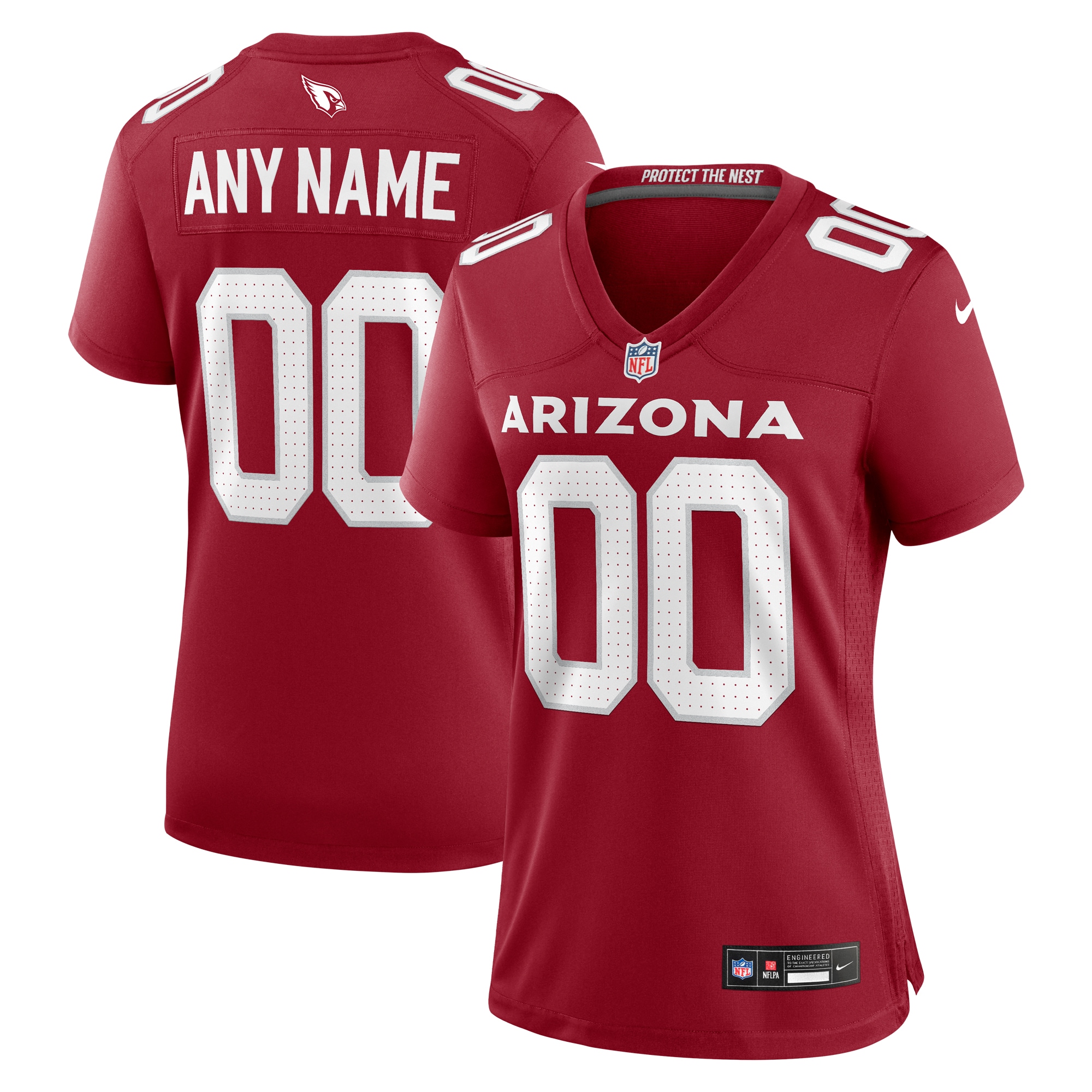 Women's Arizona Cardinals Cardinal Custom Game Jersey JS9917 Saliibo