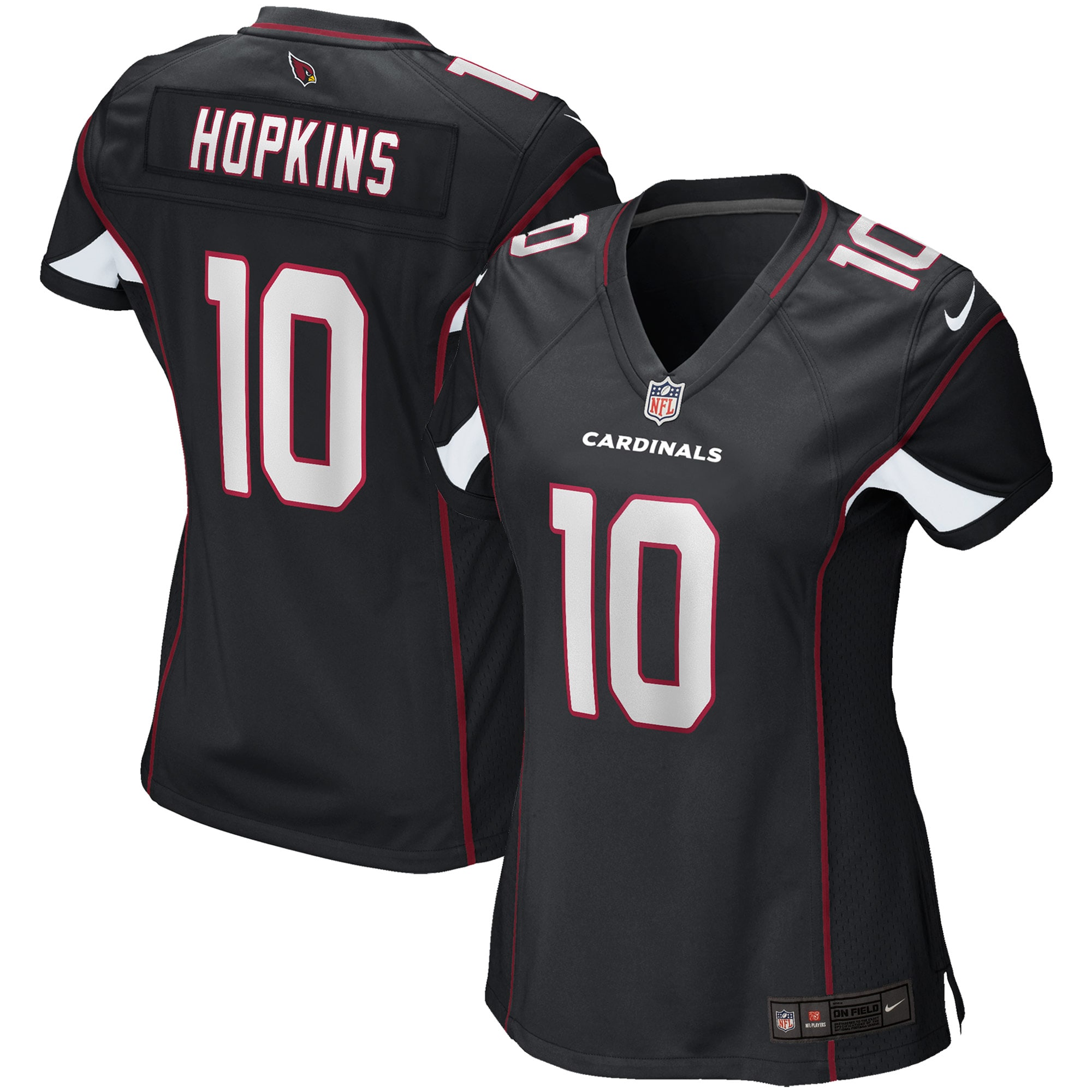 Women's Arizona Cardinals DeAndre Hopkins Black Game Jersey JS9769 Saliibo