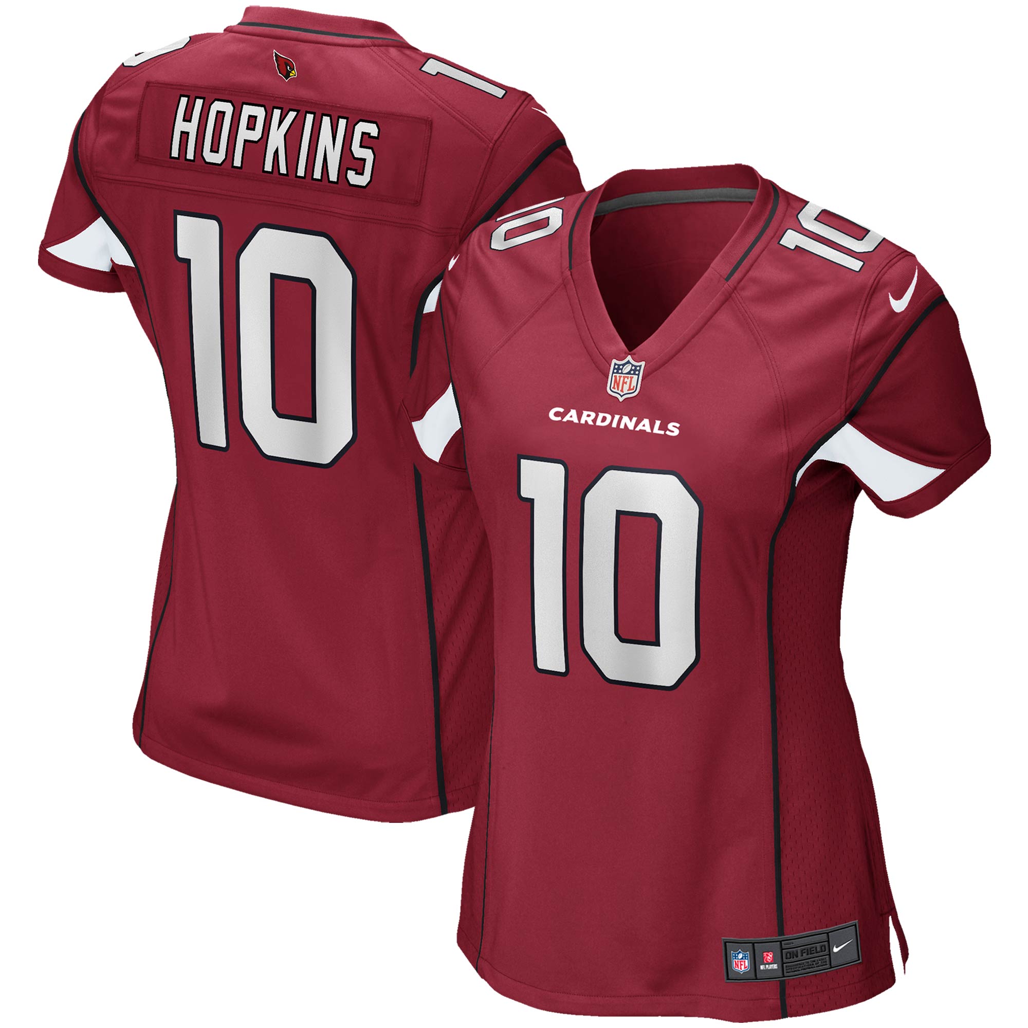 Women's Arizona Cardinals DeAndre Hopkins Cardinal Game Player Jersey JS8864 Saliibo