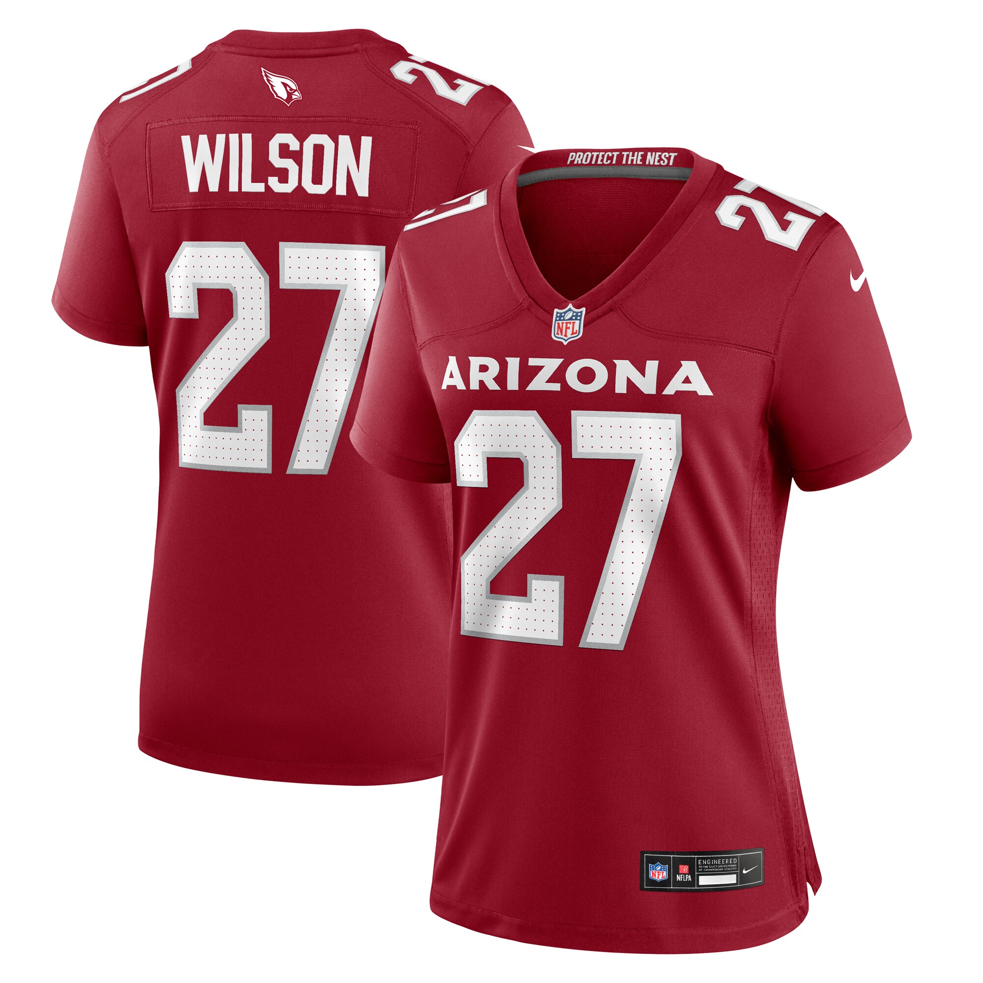 Women's Arizona Cardinals Divaad Wilson Cardinal Team Game Jersey JS4468 Saliibo