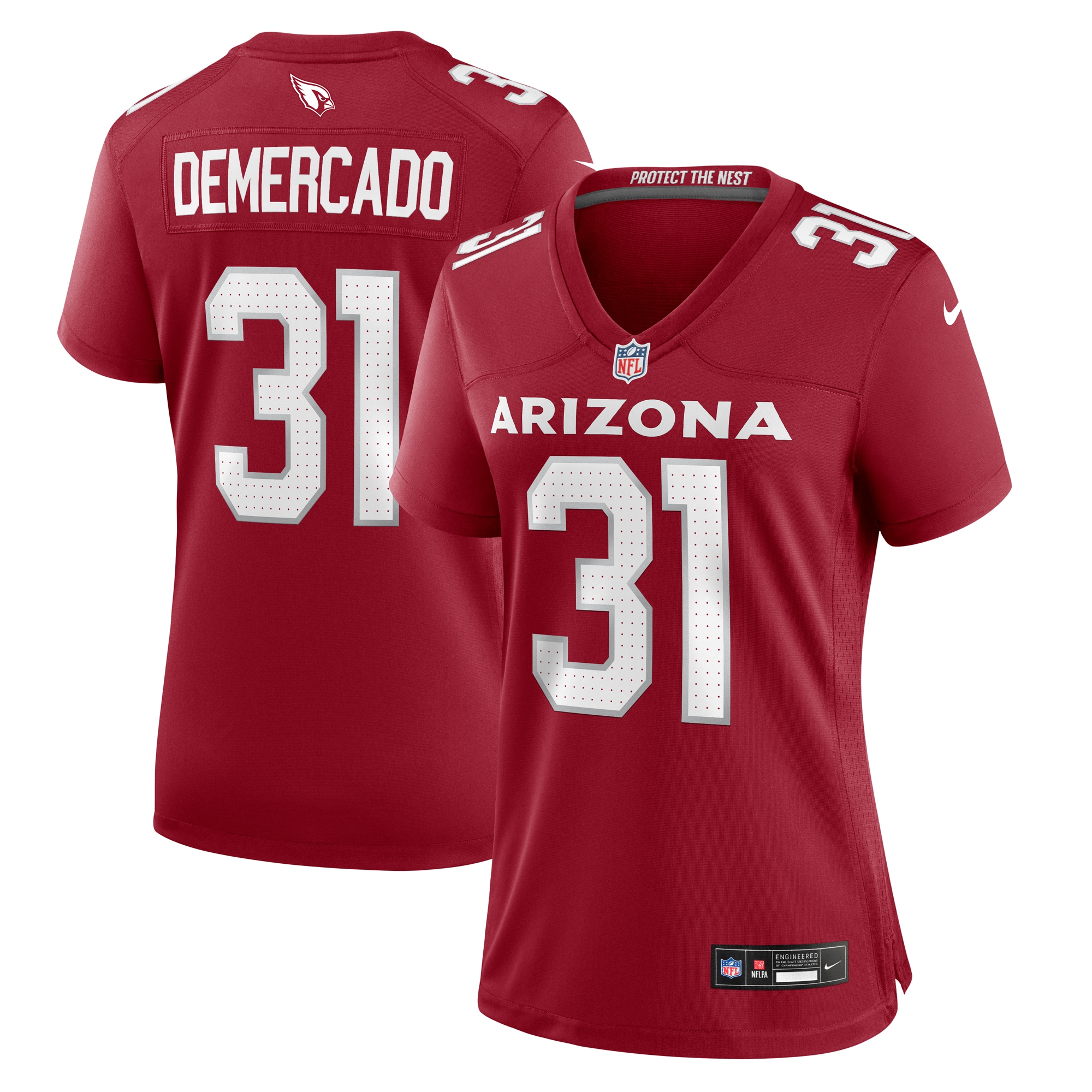 Women's Arizona Cardinals Emari Demercado Cardinal Game Jersey JS7990 Saliibo
