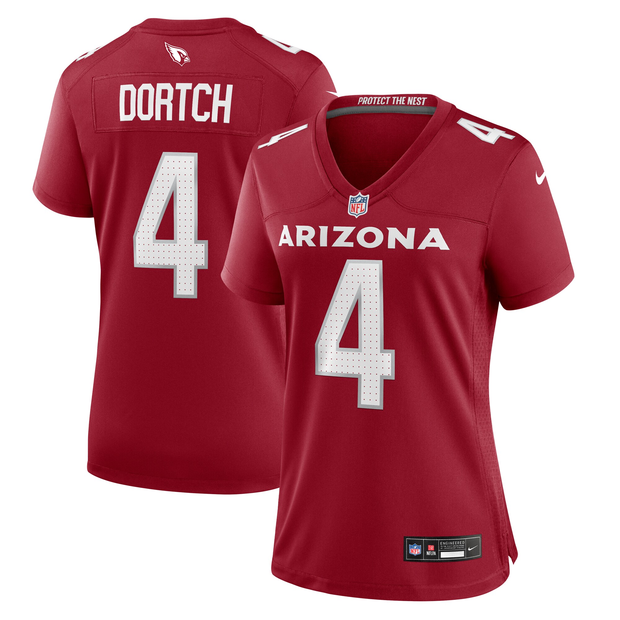 Women's Arizona Cardinals Greg Dortch Cardinal Team Game Jersey JS2236 Saliibo