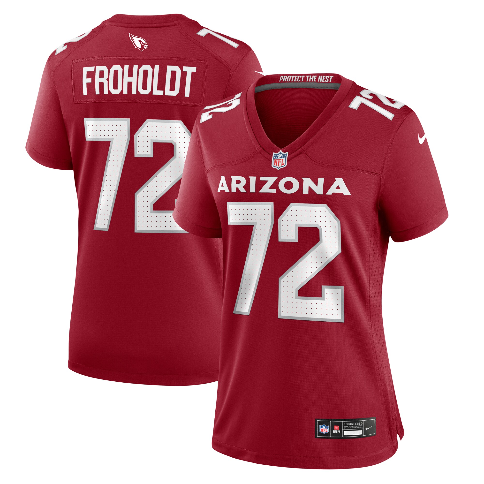 Women's Arizona Cardinals Hjalte Froholdt Cardinal Game Jersey JS6798 Saliibo