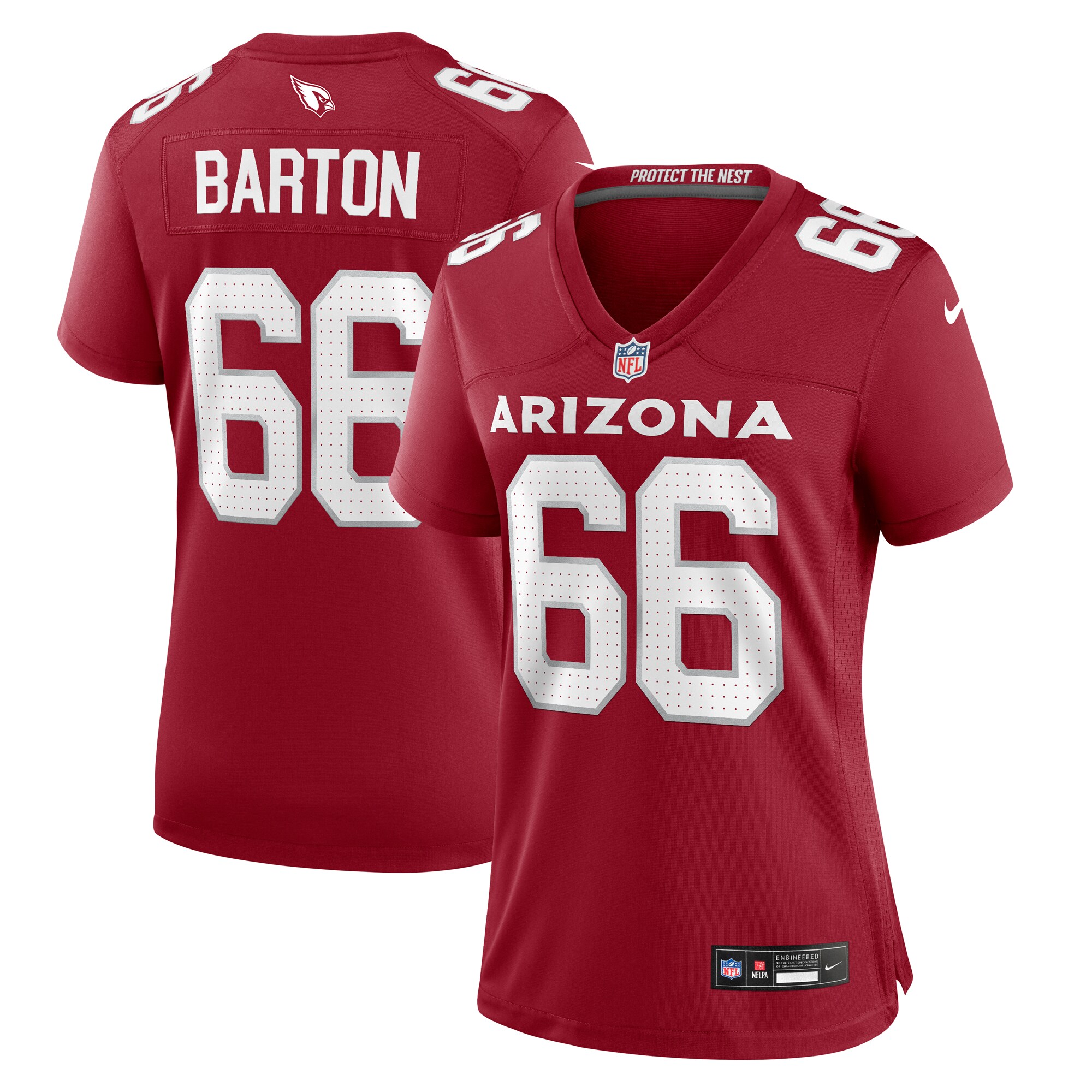 Women's Arizona Cardinals Jackson Barton Cardinal Team Game Jersey JS5818 Saliibo