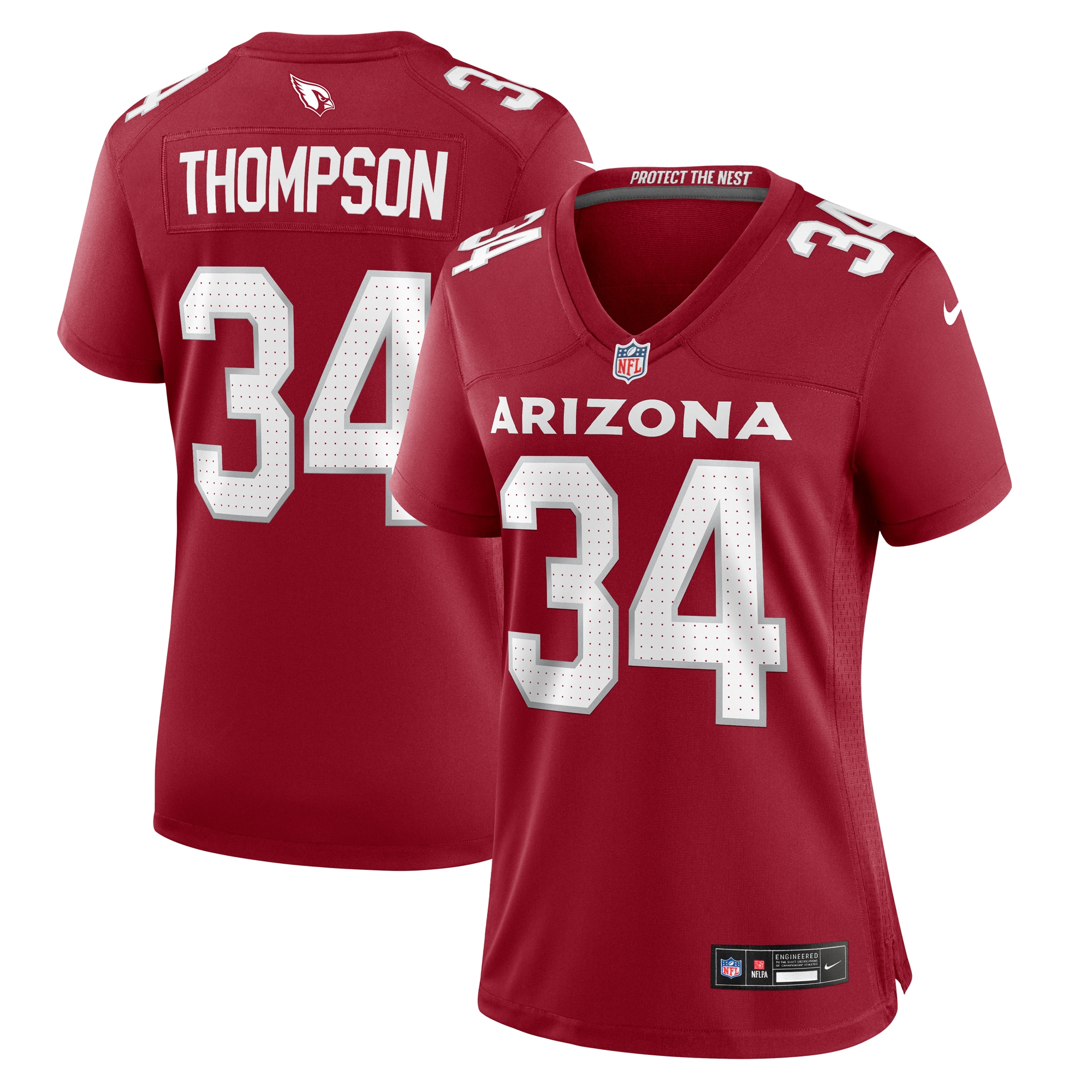 Women's Arizona Cardinals Jalen Thompson Cardinal Game Jersey JS1825 Saliibo