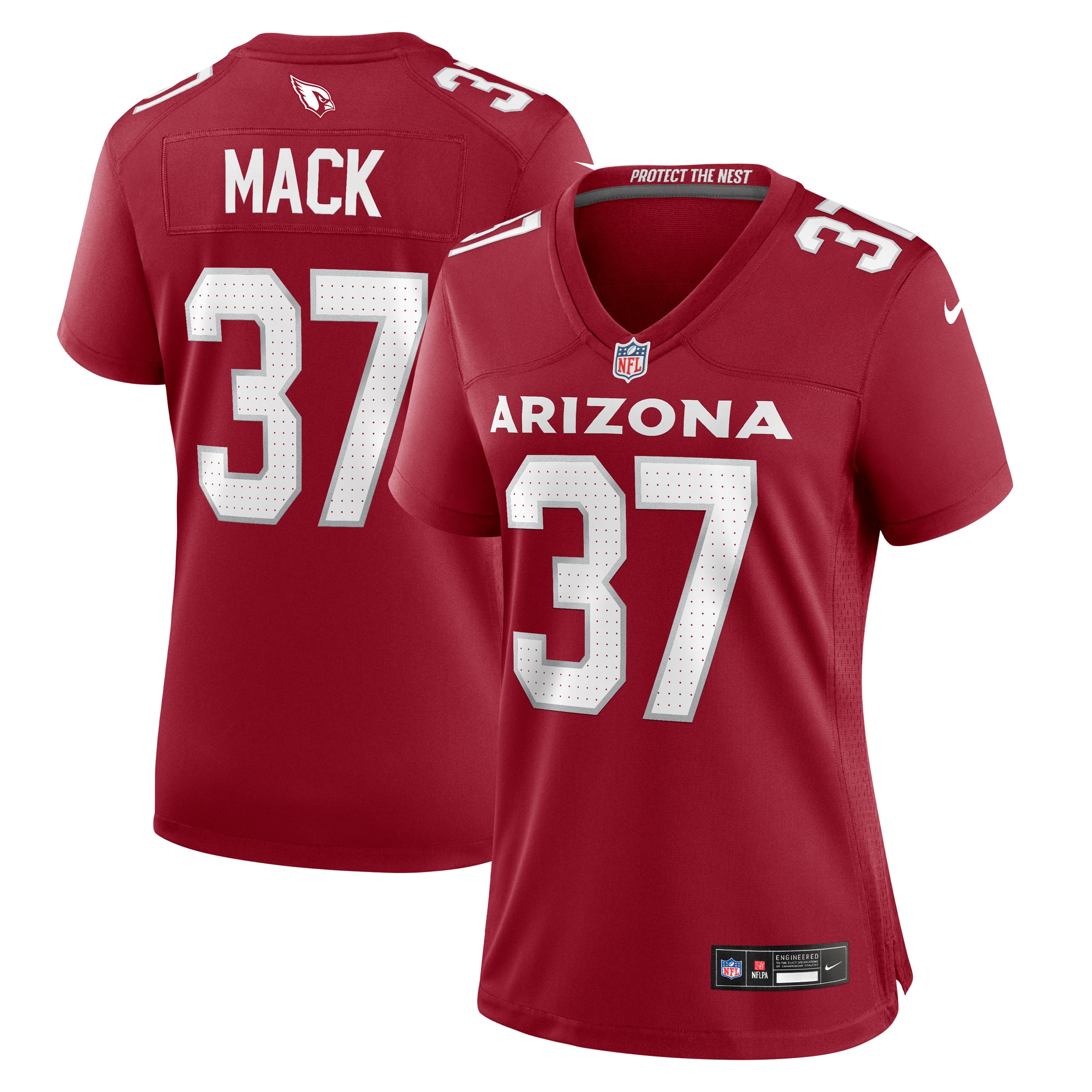 Women's Arizona Cardinals Marlon Mack Cardinal Team Game Jersey JS7989 Saliibo