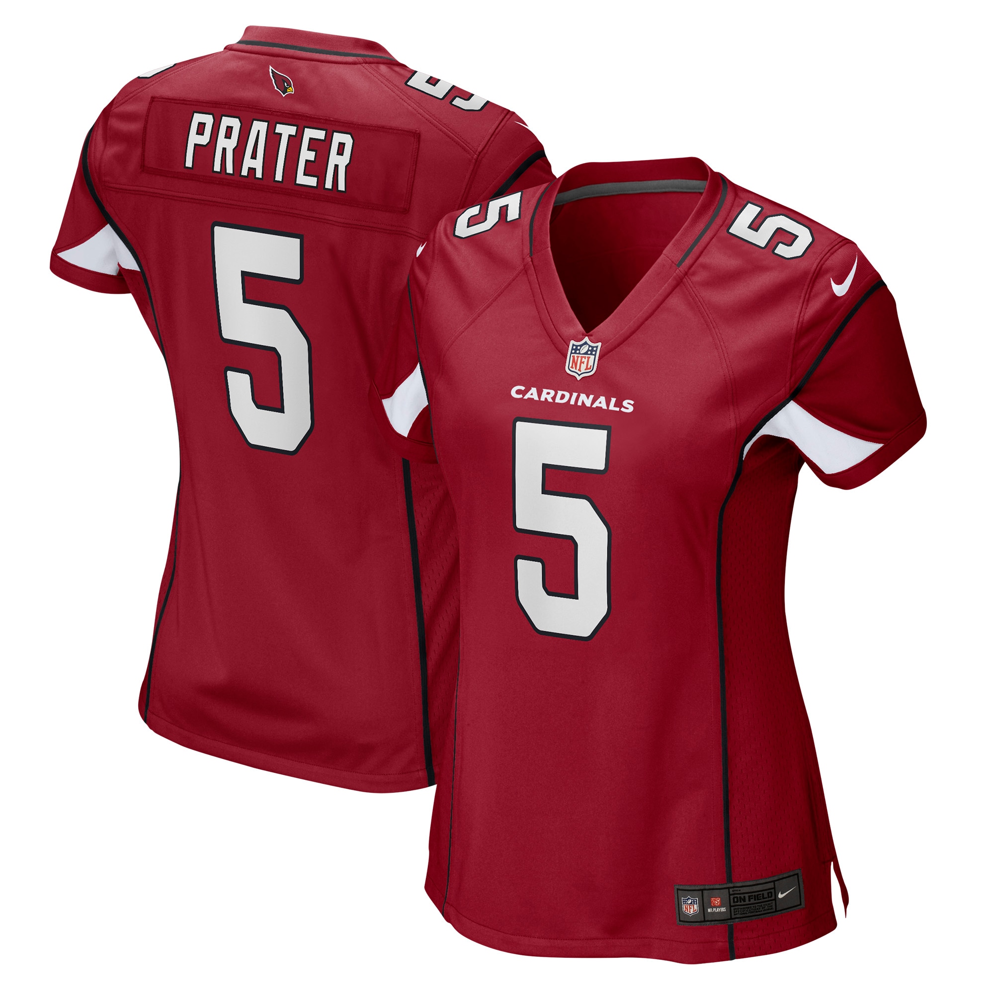 Women's Arizona Cardinals Matt Prater Cardinal Game Jersey JS6862 Saliibo