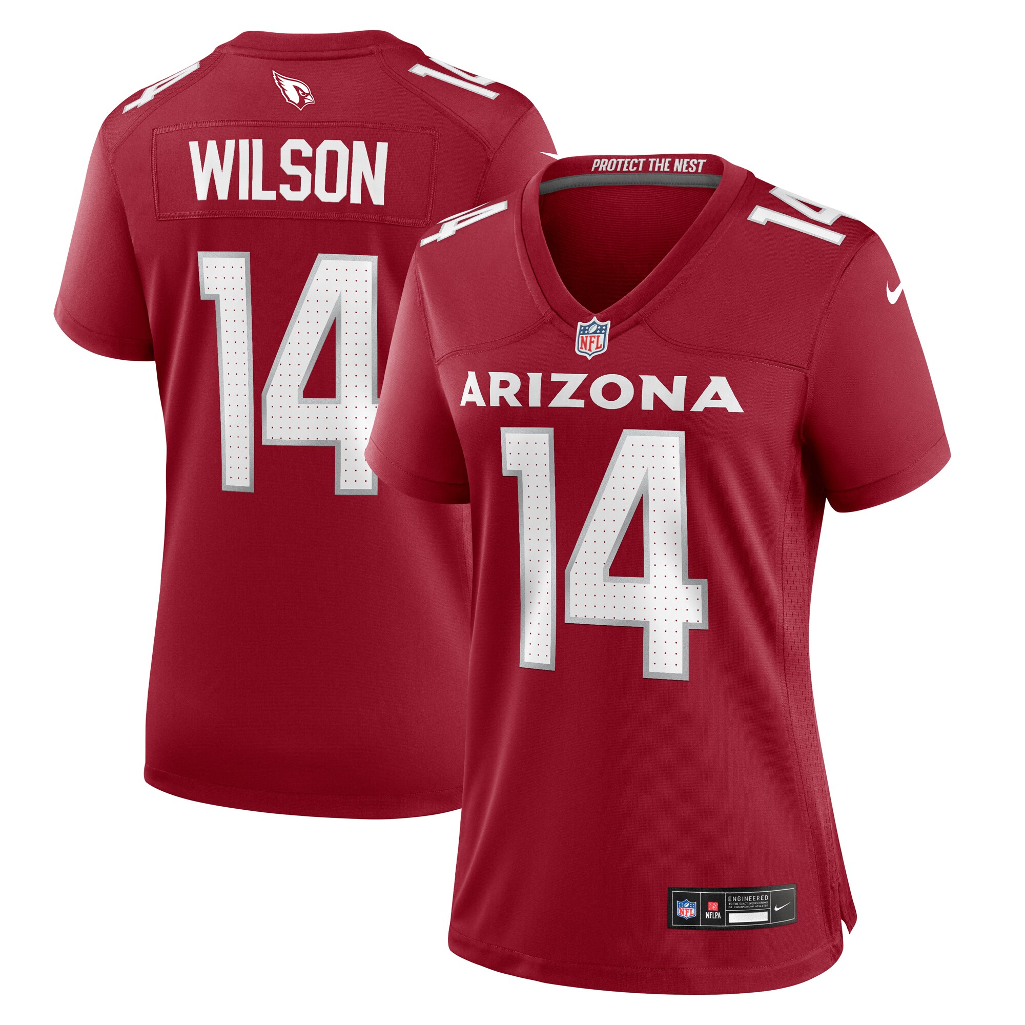 Women's Arizona Cardinals Michael Wilson Cardinal Team Game Jersey JS5291 Saliibo