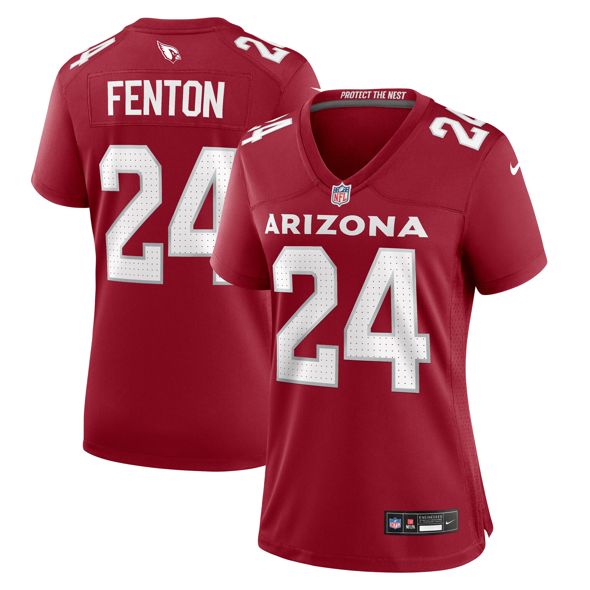 Women's Arizona Cardinals Rashad Fenton Cardinal Game Player Jersey JS5384 Saliibo