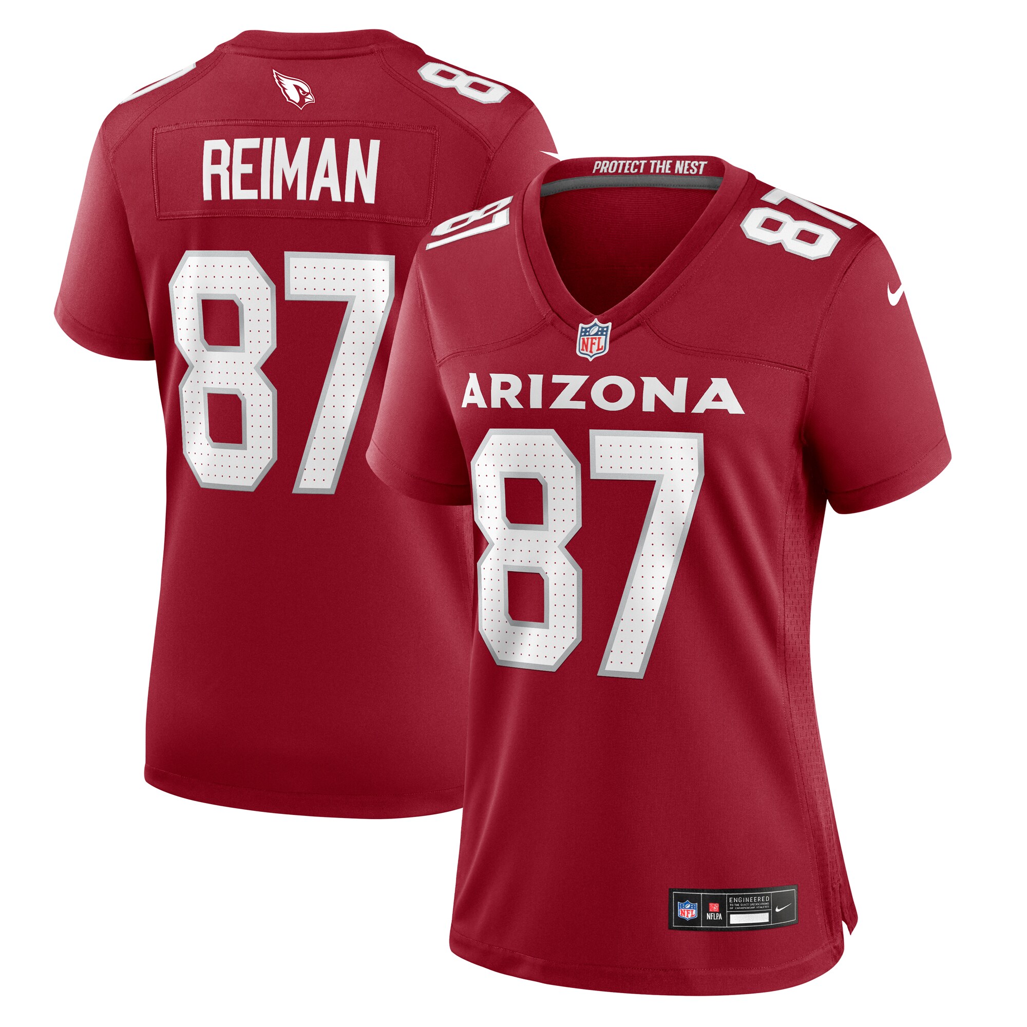 Women's Arizona Cardinals Tip Reiman Cardinal Game Jersey JS9553 Saliibo