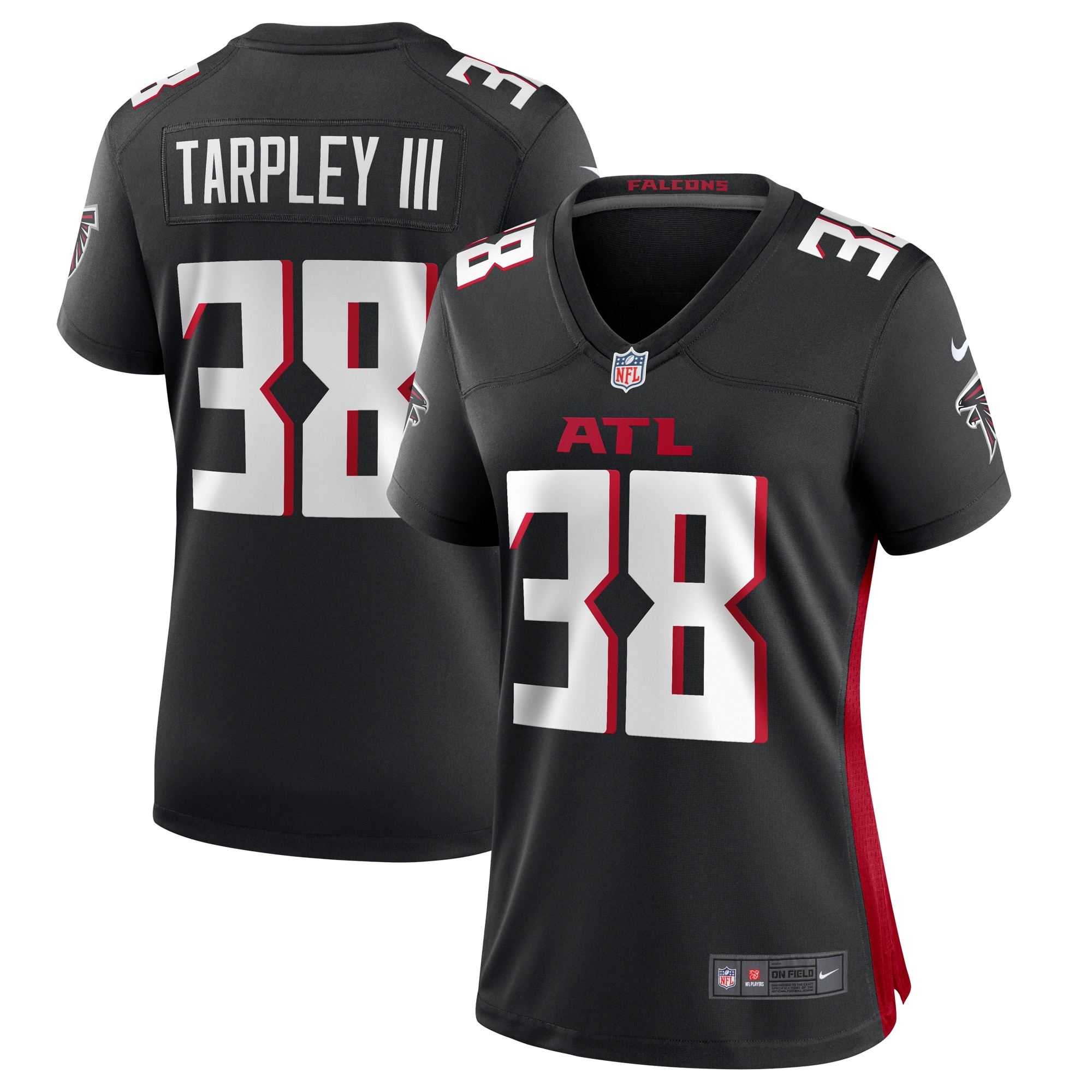 Women's Atlanta Falcons Arnold Tarpley III Black Game Jersey JS5074 Saliibo