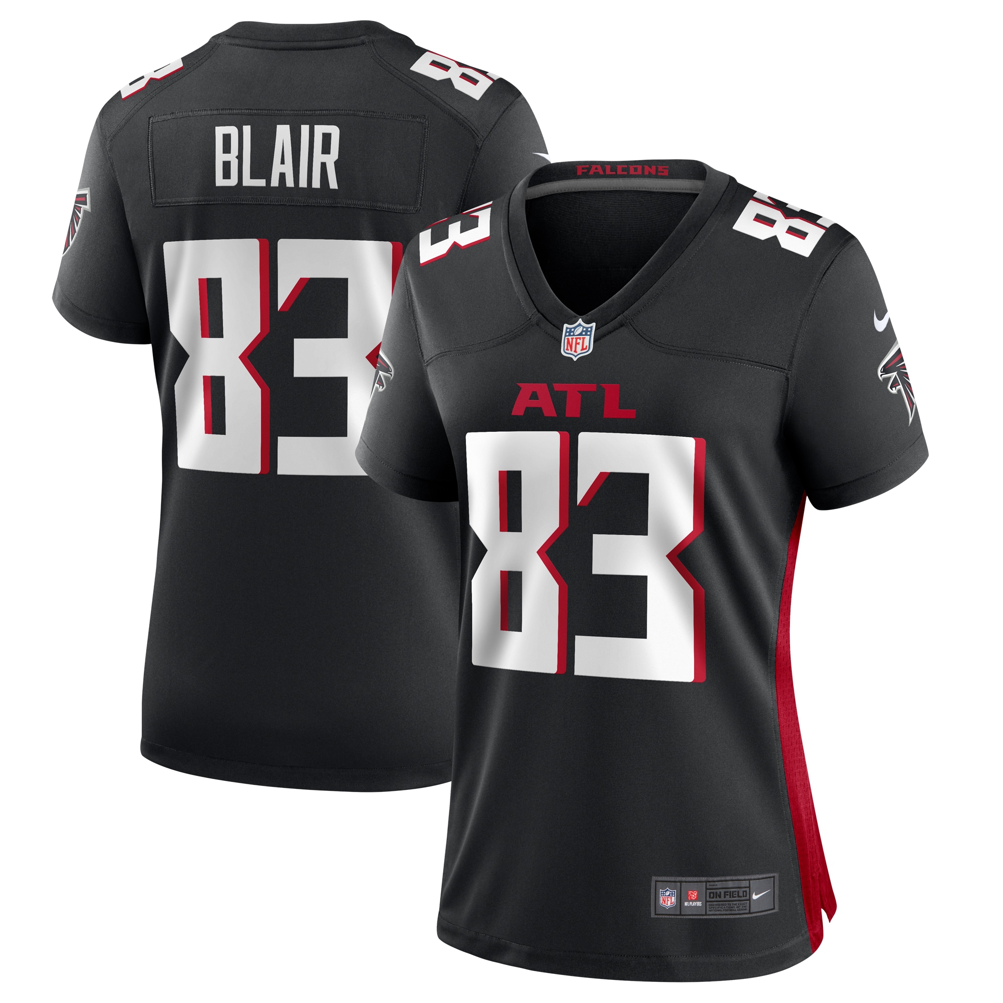 Women's Atlanta Falcons Chris Blair Black Game Jersey JS1781 Saliibo