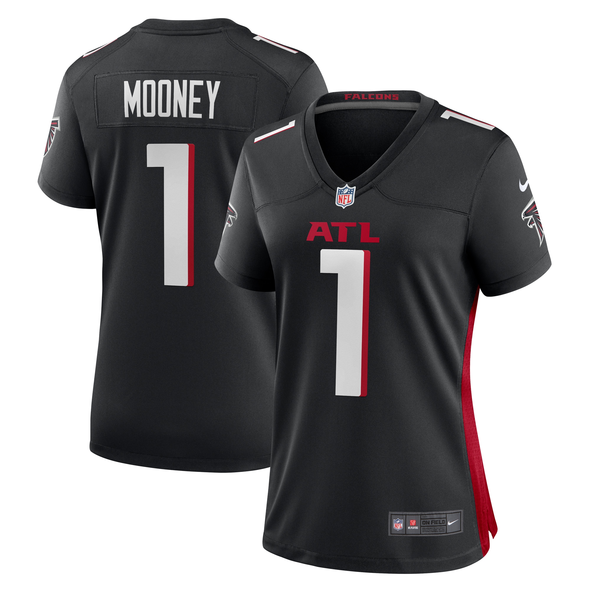 Women's Atlanta Falcons Darnell Mooney Black Game Jersey JS6903 Saliibo