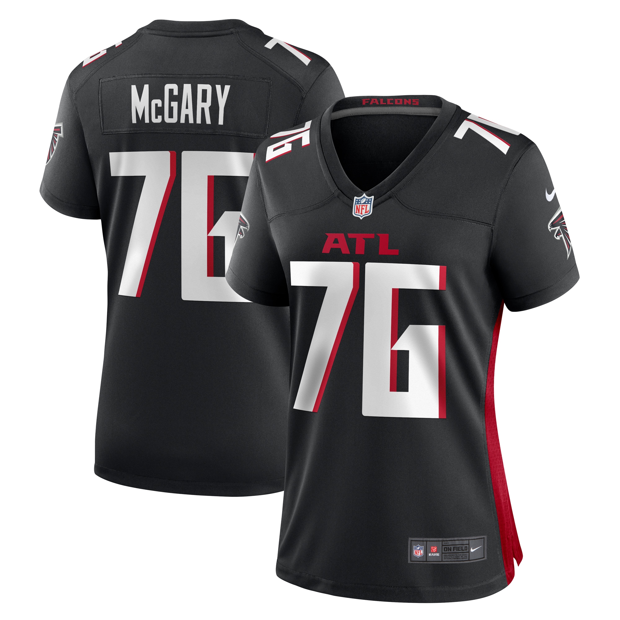 Women's Atlanta Falcons Kaleb McGary Black Game Jersey JS1161 Saliibo