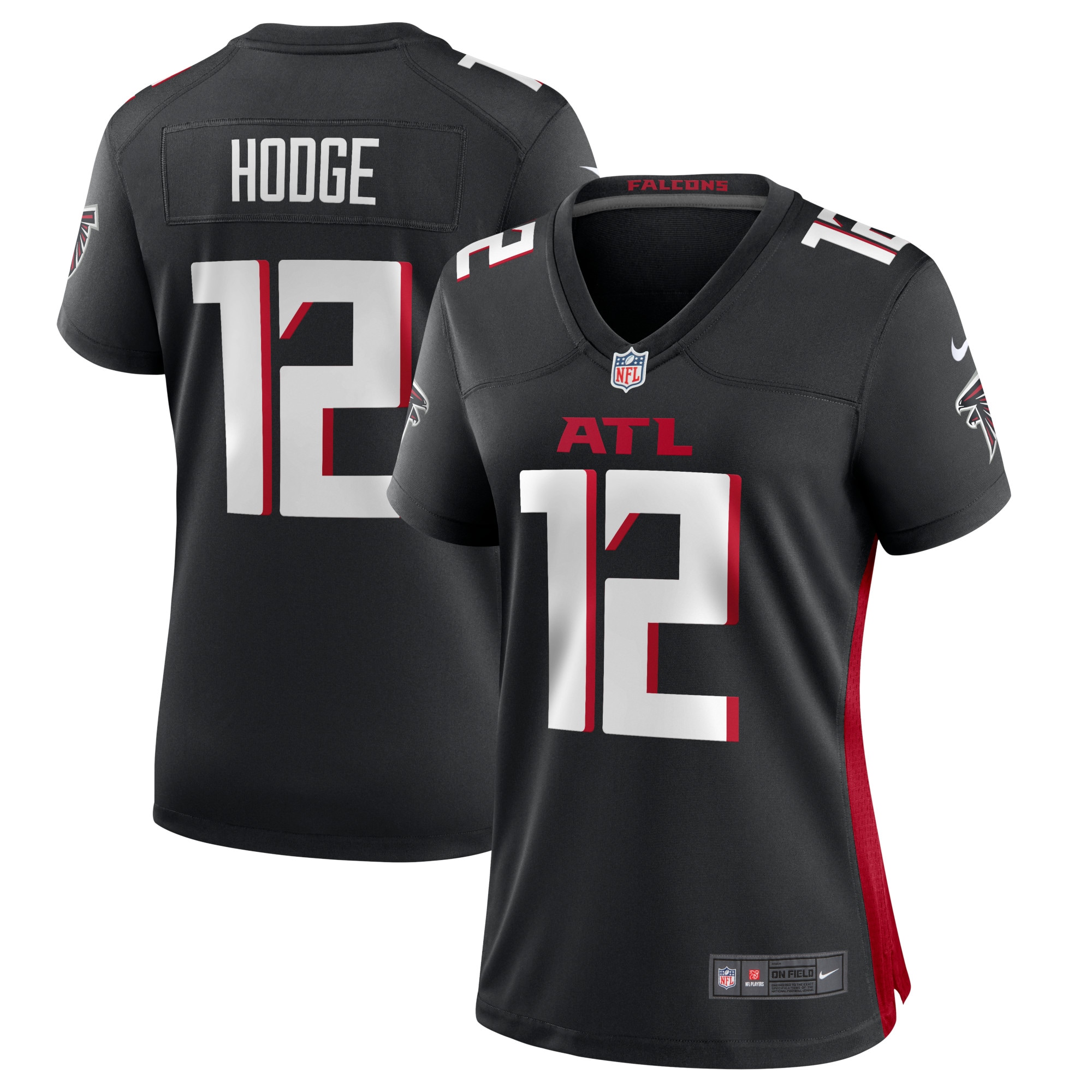 Women's Atlanta Falcons KhaDarel Hodge Black Game Jersey JS8316 Saliibo