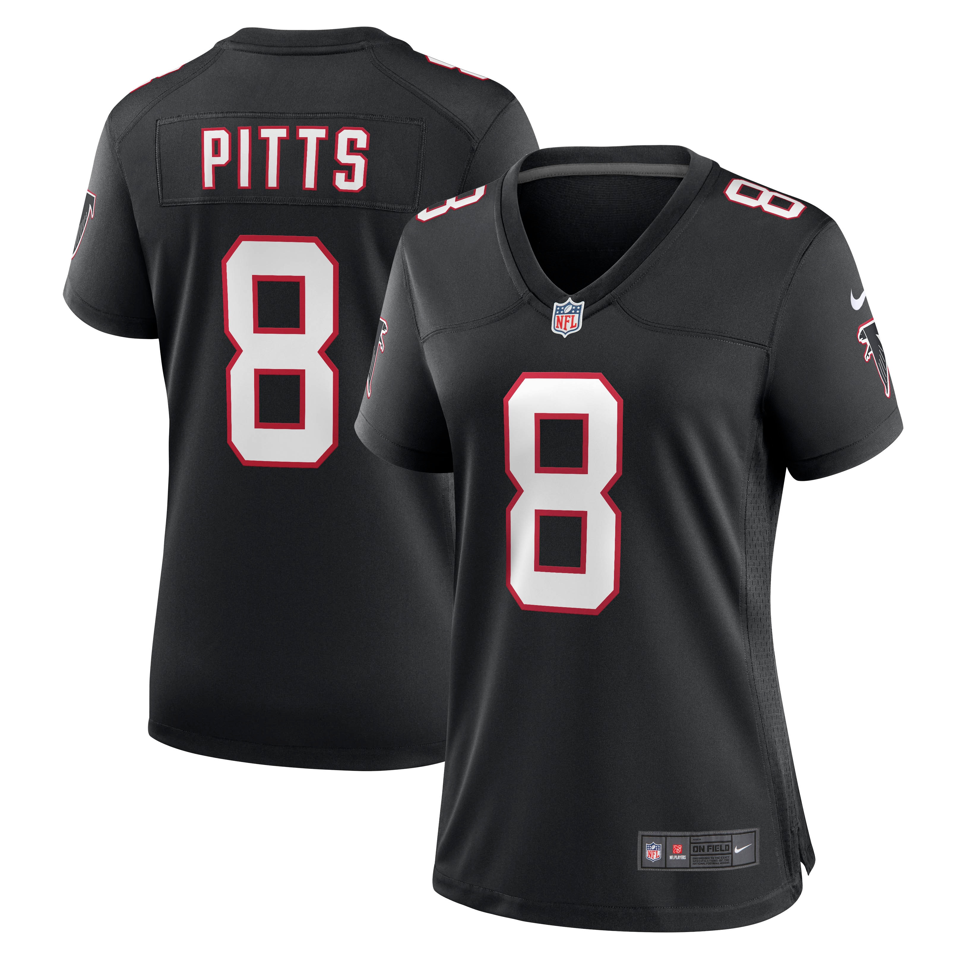 Women's Atlanta Falcons Kyle Pitts Black Game Jersey JS7636 Saliibo
