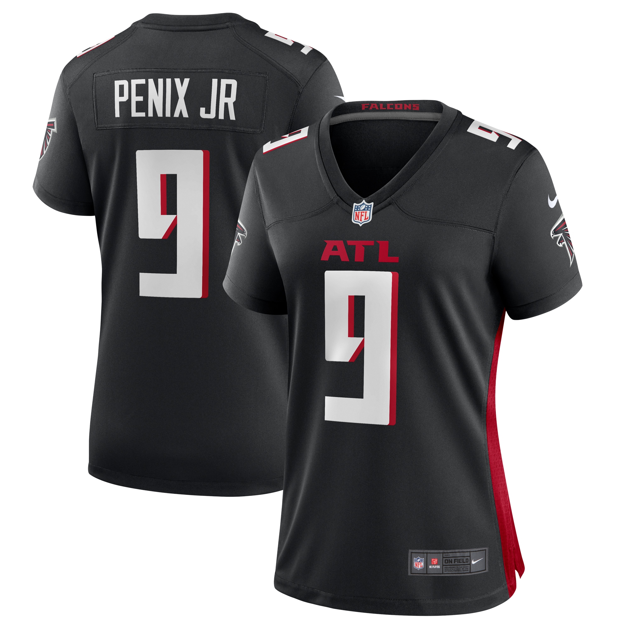Women's Atlanta Falcons Michael Penix Jr. Black Game Jersey JS7747 Saliibo