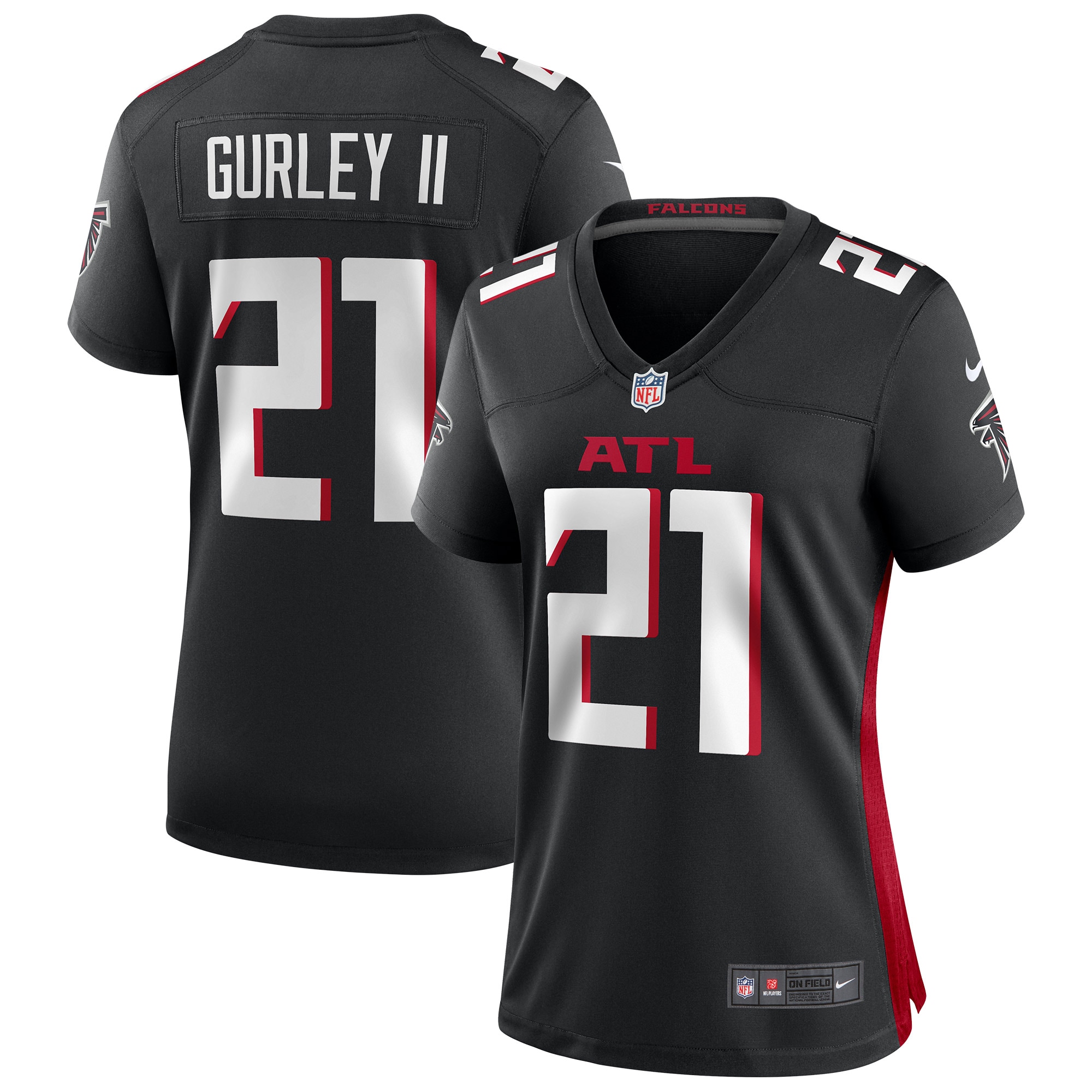 Women's Atlanta Falcons Todd Gurley II Black Game Jersey JS9975 Saliibo