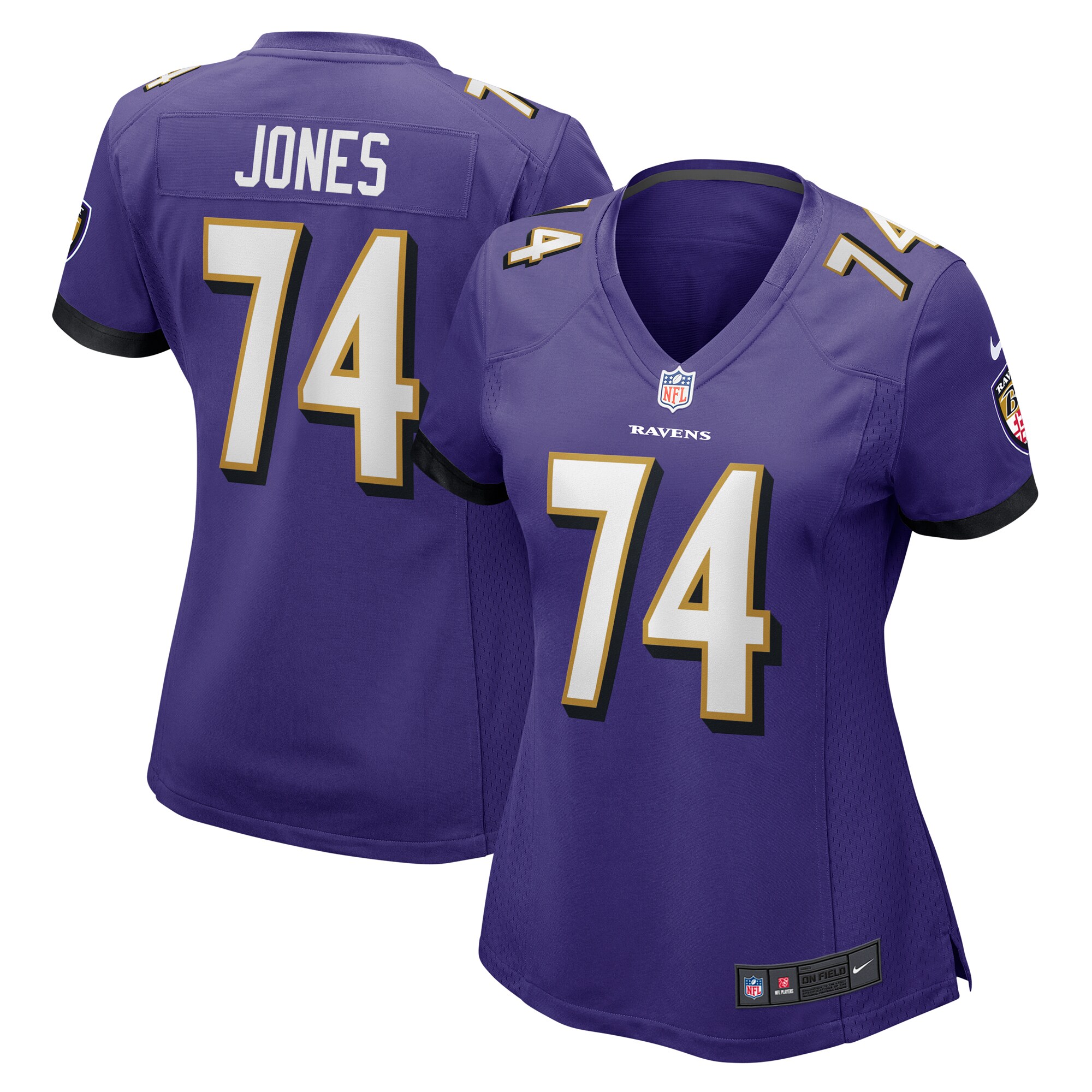 Women's Baltimore Ravens Josh Jones Purple Game Jersey JS1845 Saliibo