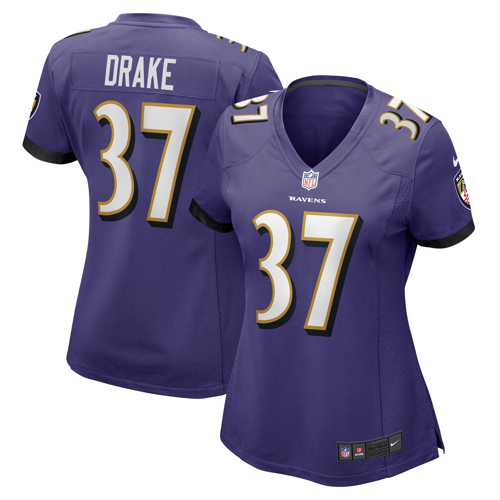 Women's Baltimore Ravens Kenyan Drake Purple Game Jersey JS5436 Saliibo