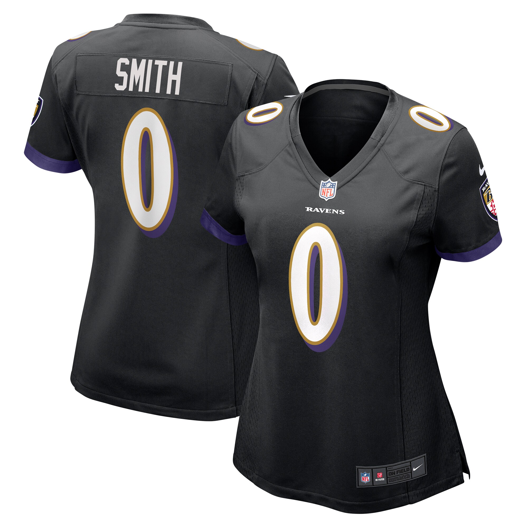 Women's Baltimore Ravens Roquan Smith Black Team Game Jersey JS7807 Saliibo