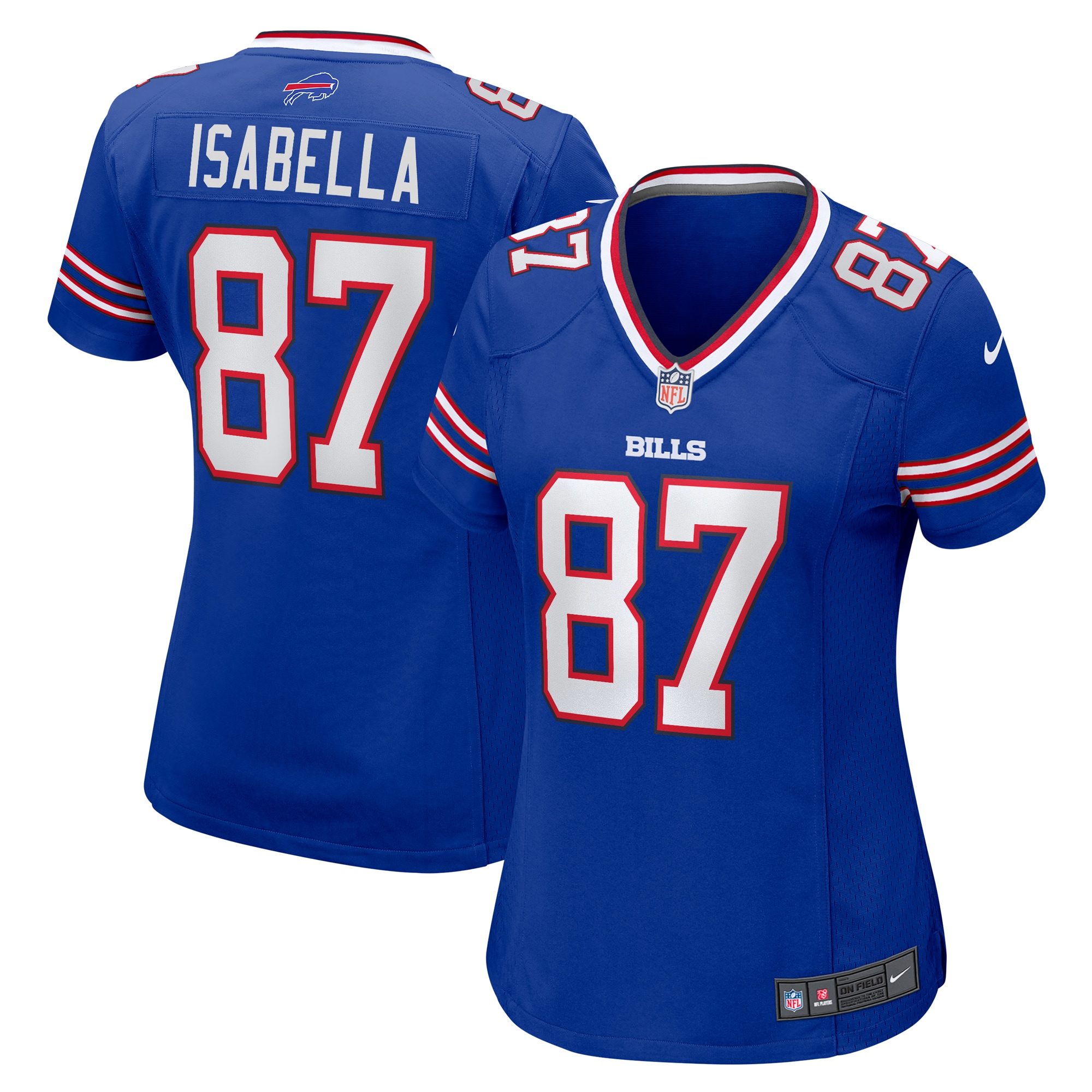 Women's Buffalo Bills Andy Isabella Royal Team Game Jersey JS9258 Saliibo