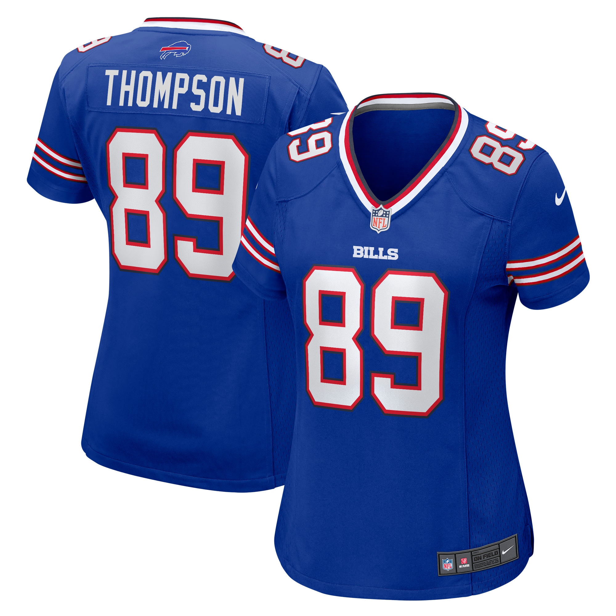 Women's Buffalo Bills Bryan Thompson Royal Team Game Jersey JS7873 Saliibo