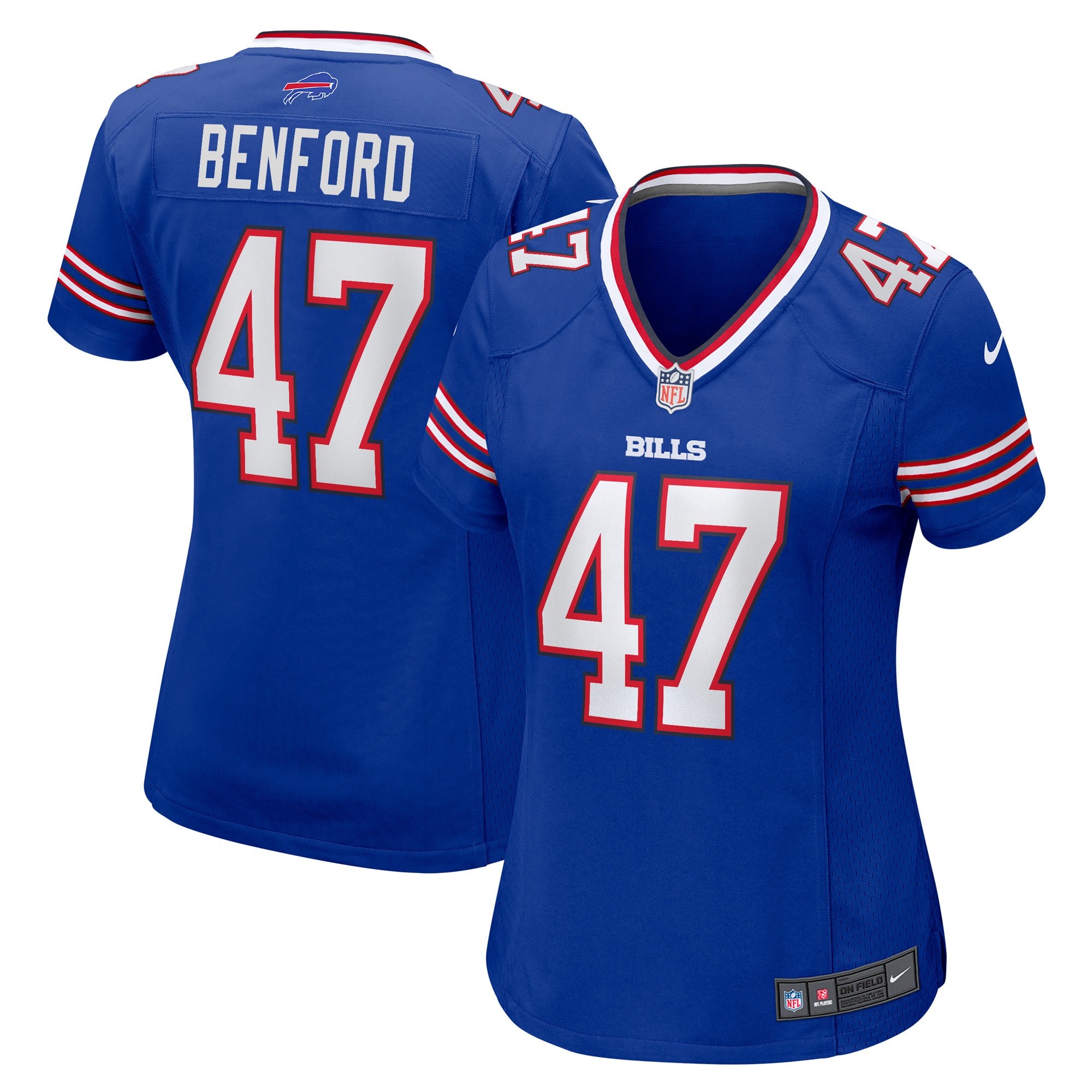 Women's Buffalo Bills Christian Benford Royal Game Jersey JS2564 Saliibo
