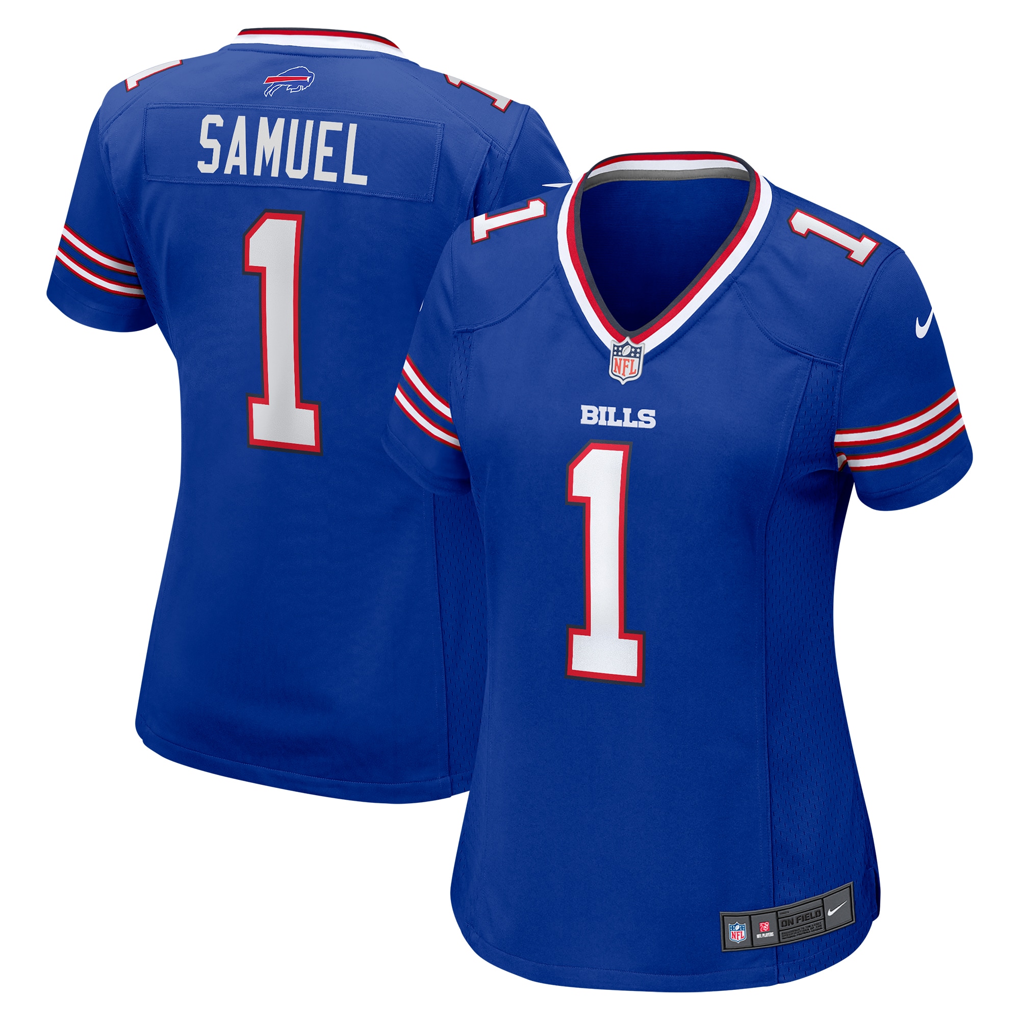 Women's Buffalo Bills Curtis Samuel Royal Game Jersey JS3382 Saliibo