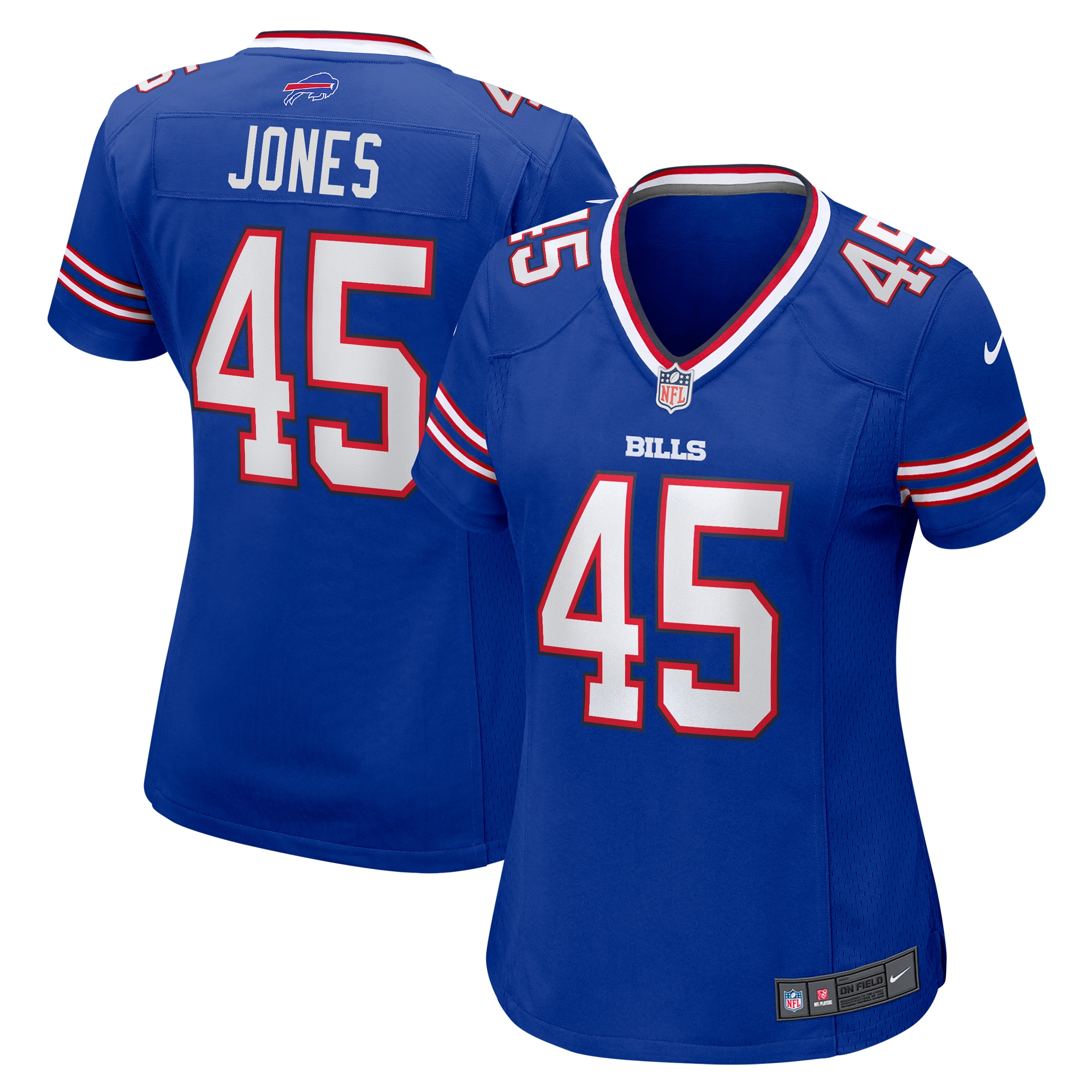 Women's Buffalo Bills Deion Jones Royal Game Jersey JS9737 Saliibo