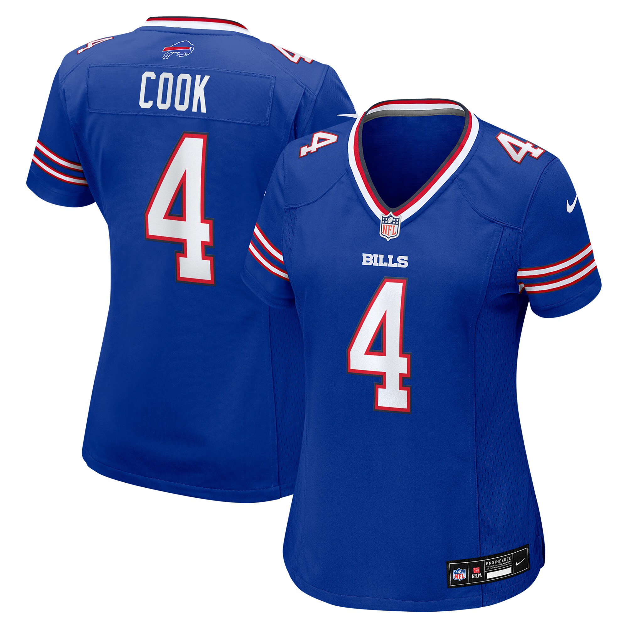 Women's Buffalo Bills James Cook Royal Game Player Jersey JS3117 Saliibo